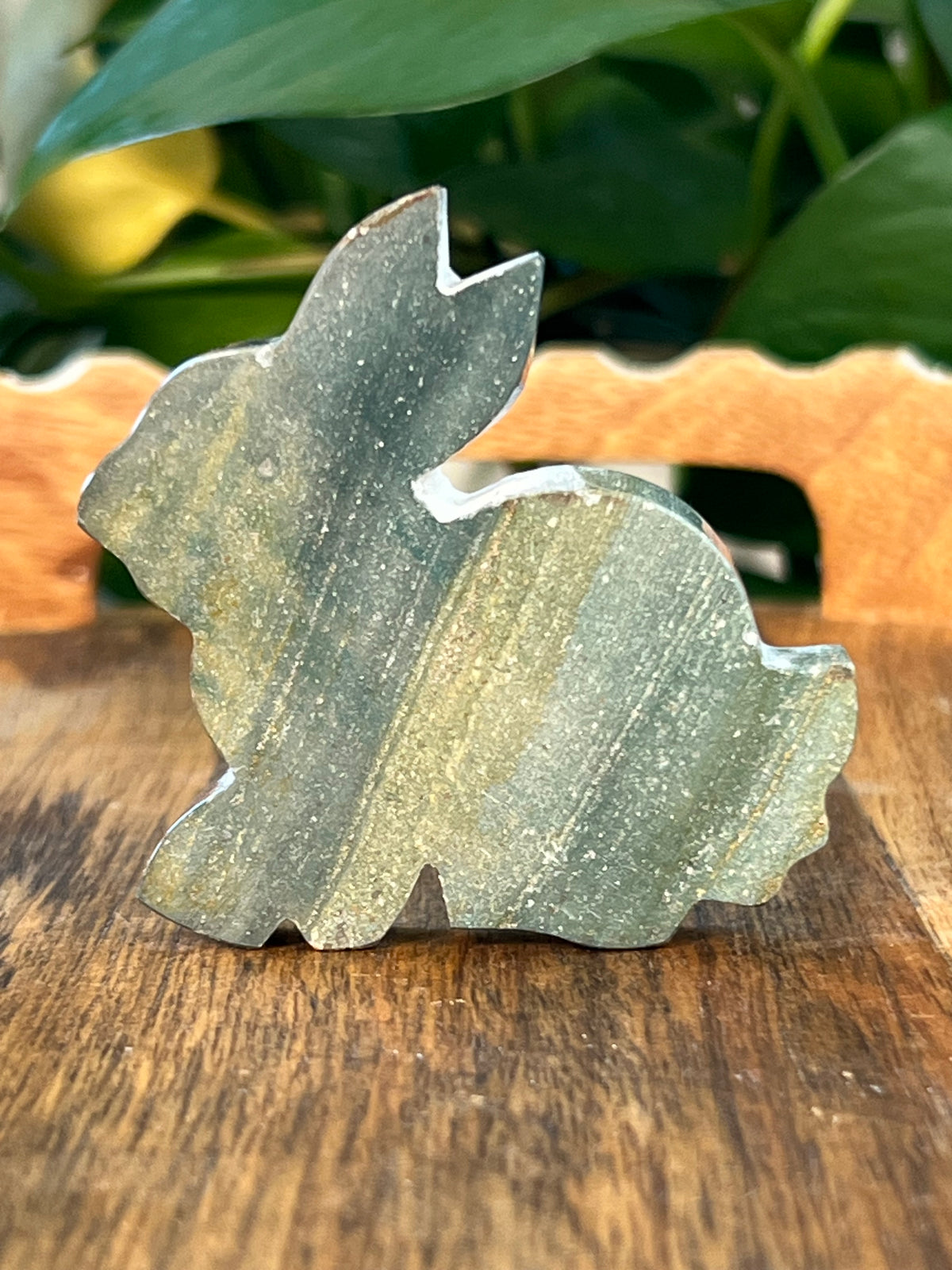 Blue Green Jasper Bunnies