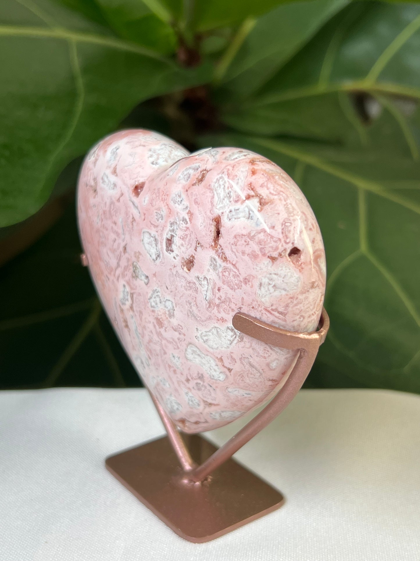 Pink Carnelian Heart