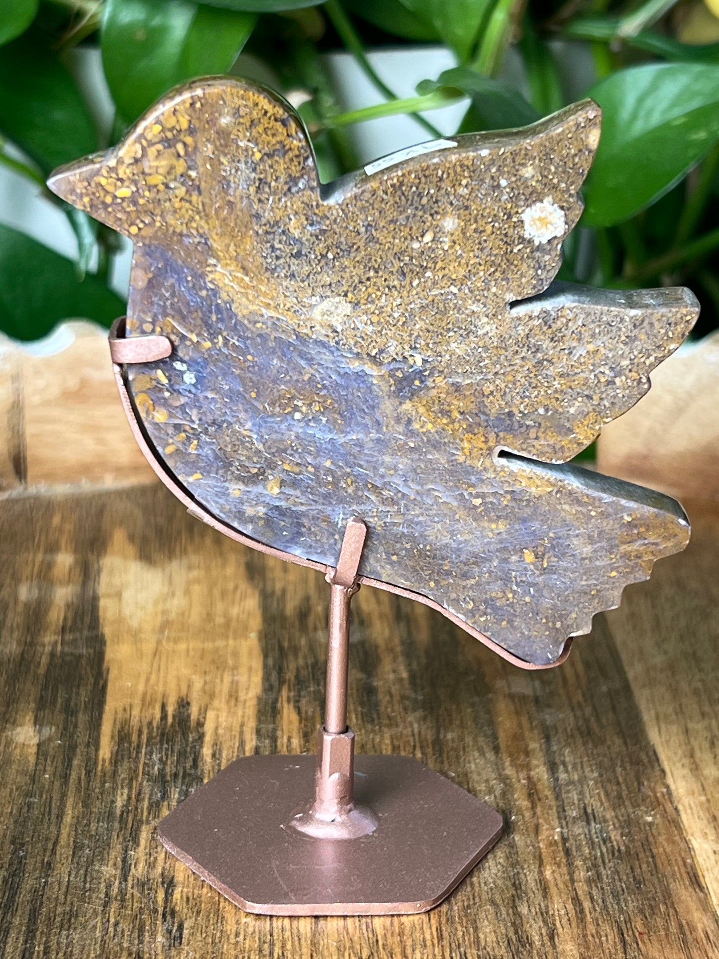 Gold Moss in Purple Chalcedony
