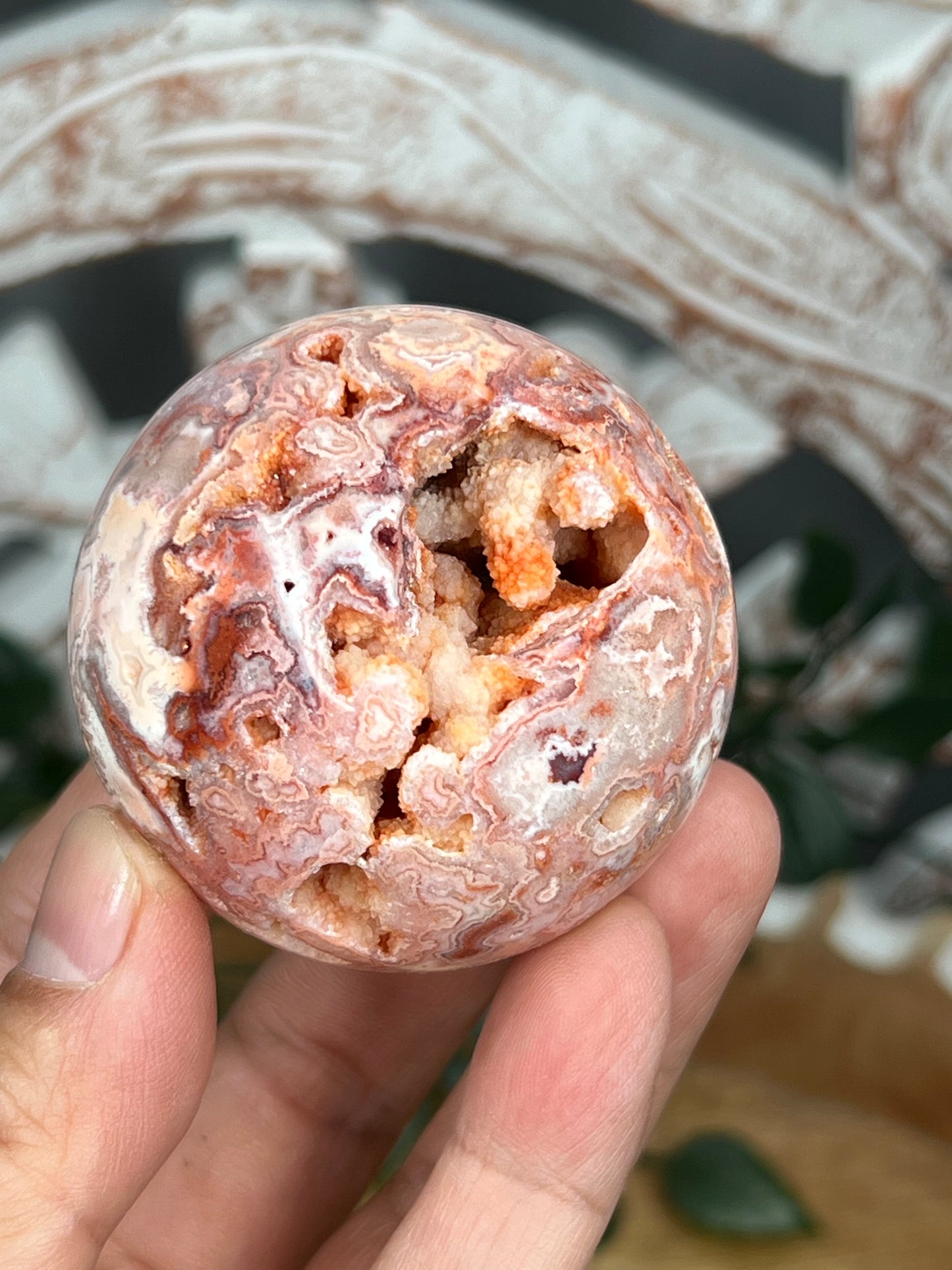 Crazy Lace Agate Sphere