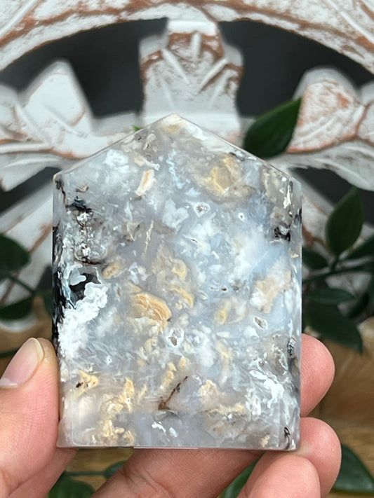 Dendritic Tiger Agate mini Tower