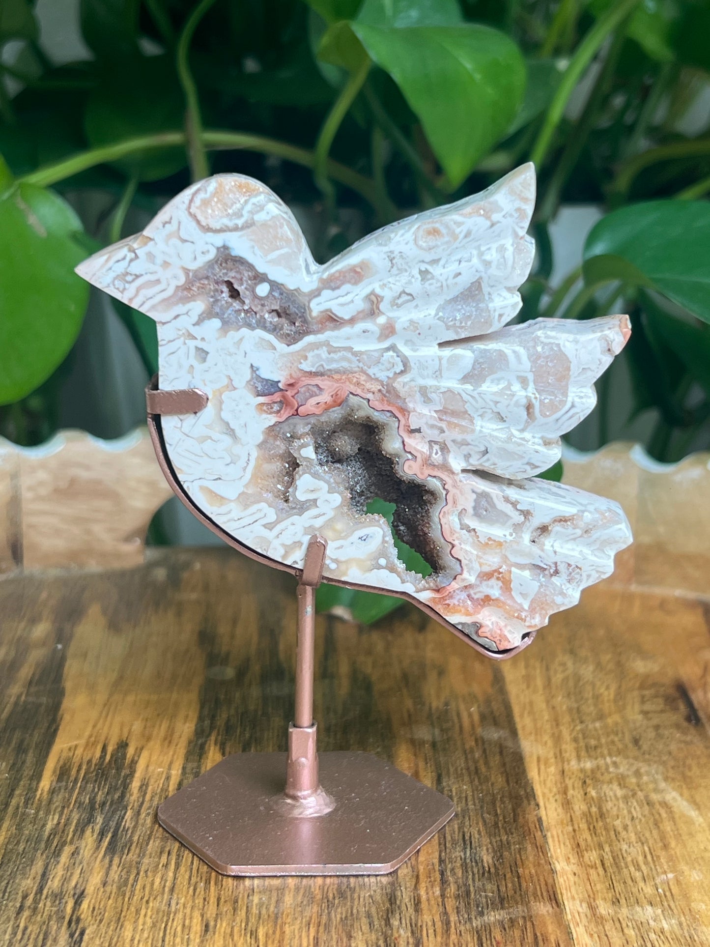 Tube Agate Bird: AB