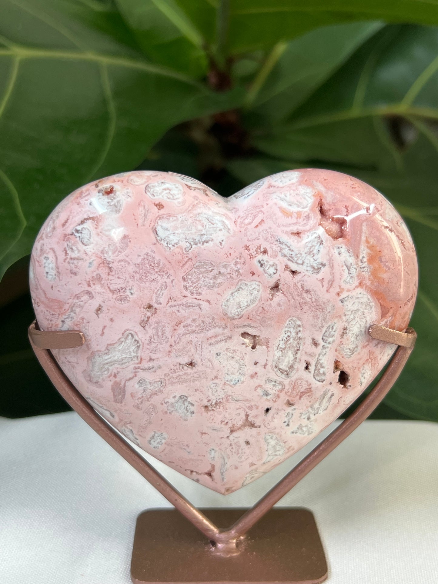Pink Carnelian Heart
