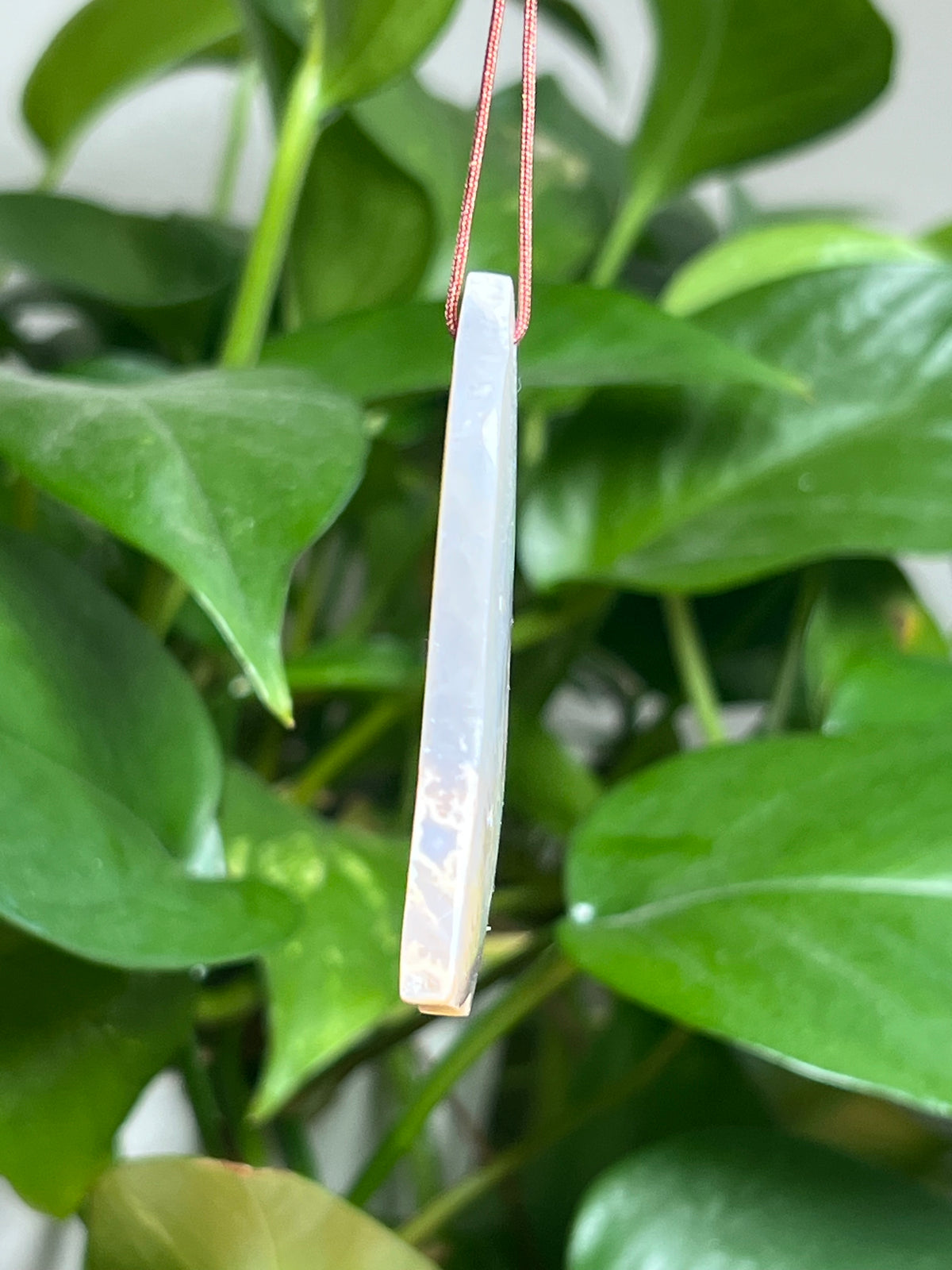 Winter Plume Agate Ornament Bell: WB