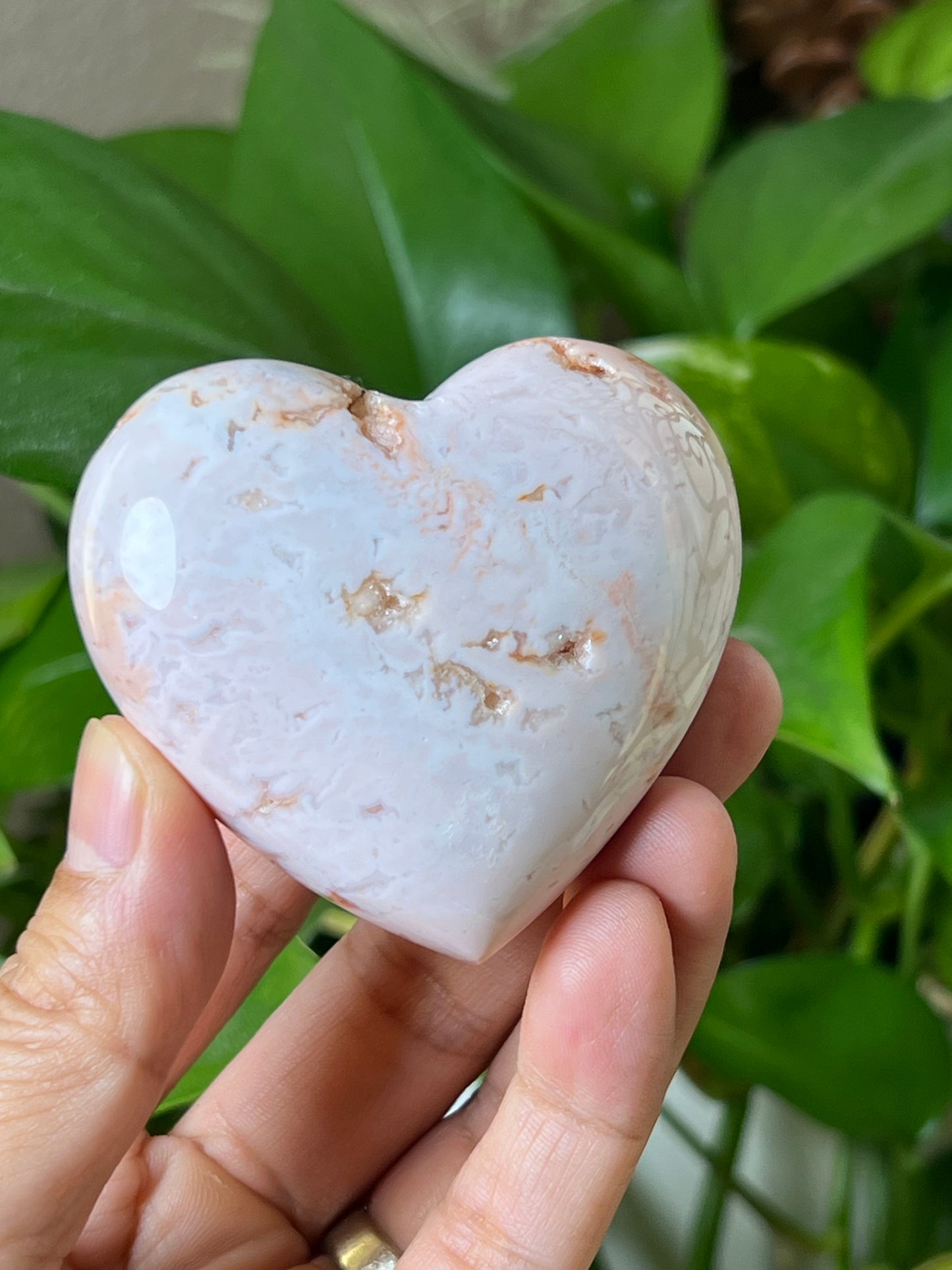Pink Carnelian Heart
