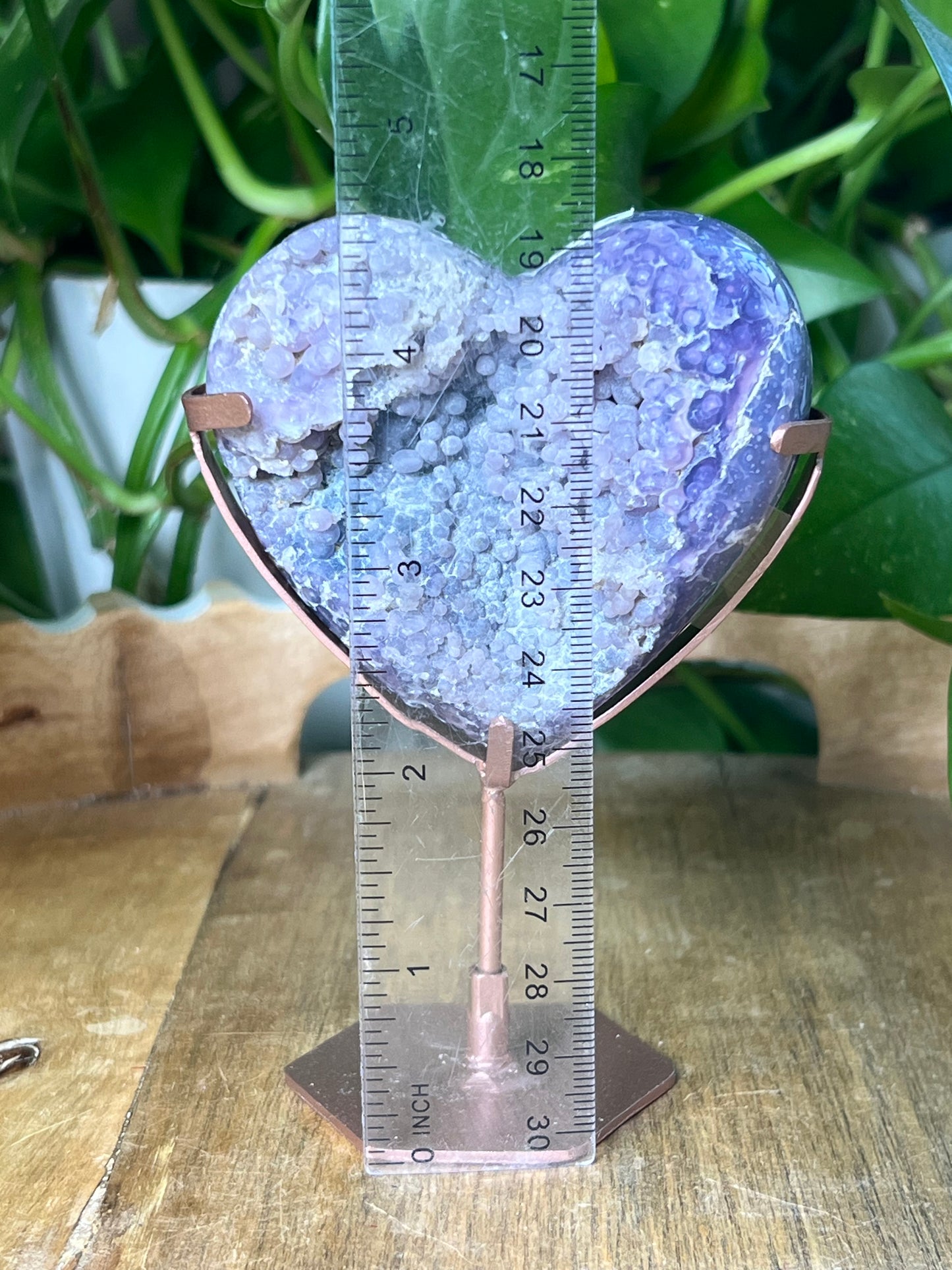 Grape Agate Heart