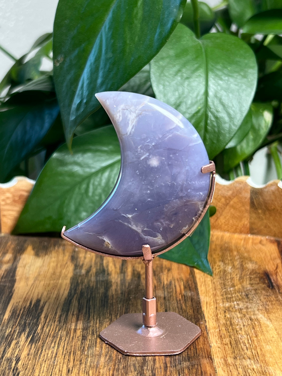 Purple Chalcedony Mini Puffy Moons