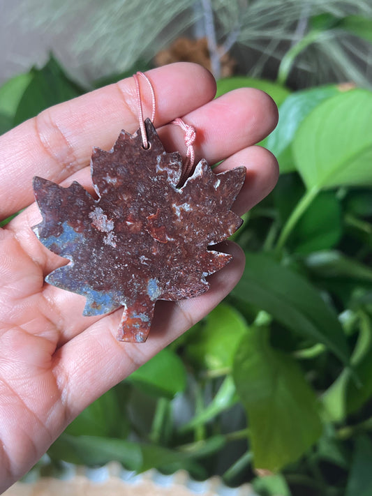 Marcasite Leaf Ornament