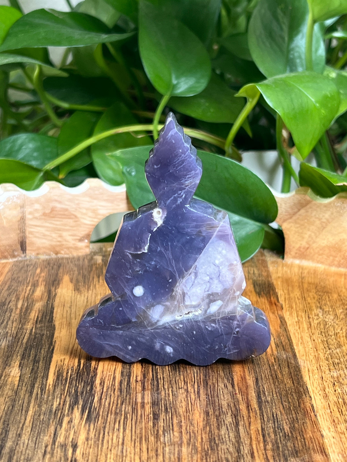 Purple Chalcedony Buddha: AB