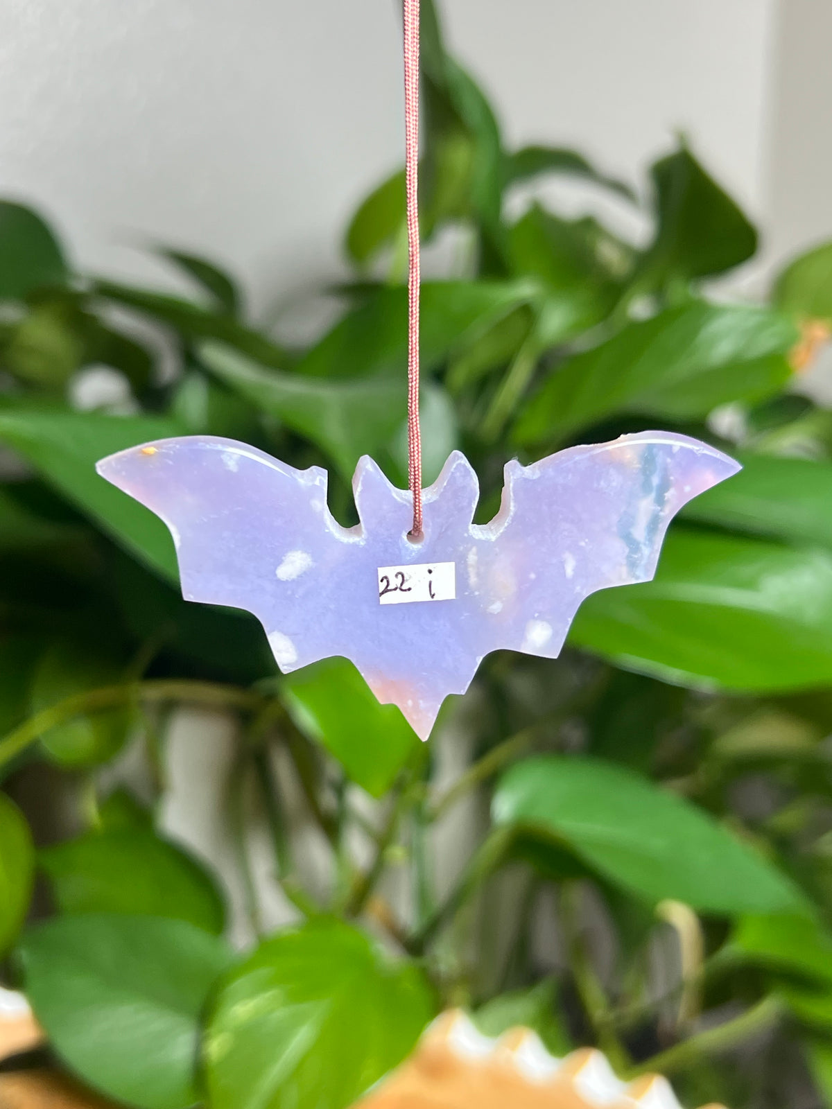 Purple Chalcedony Ornament Bat: I