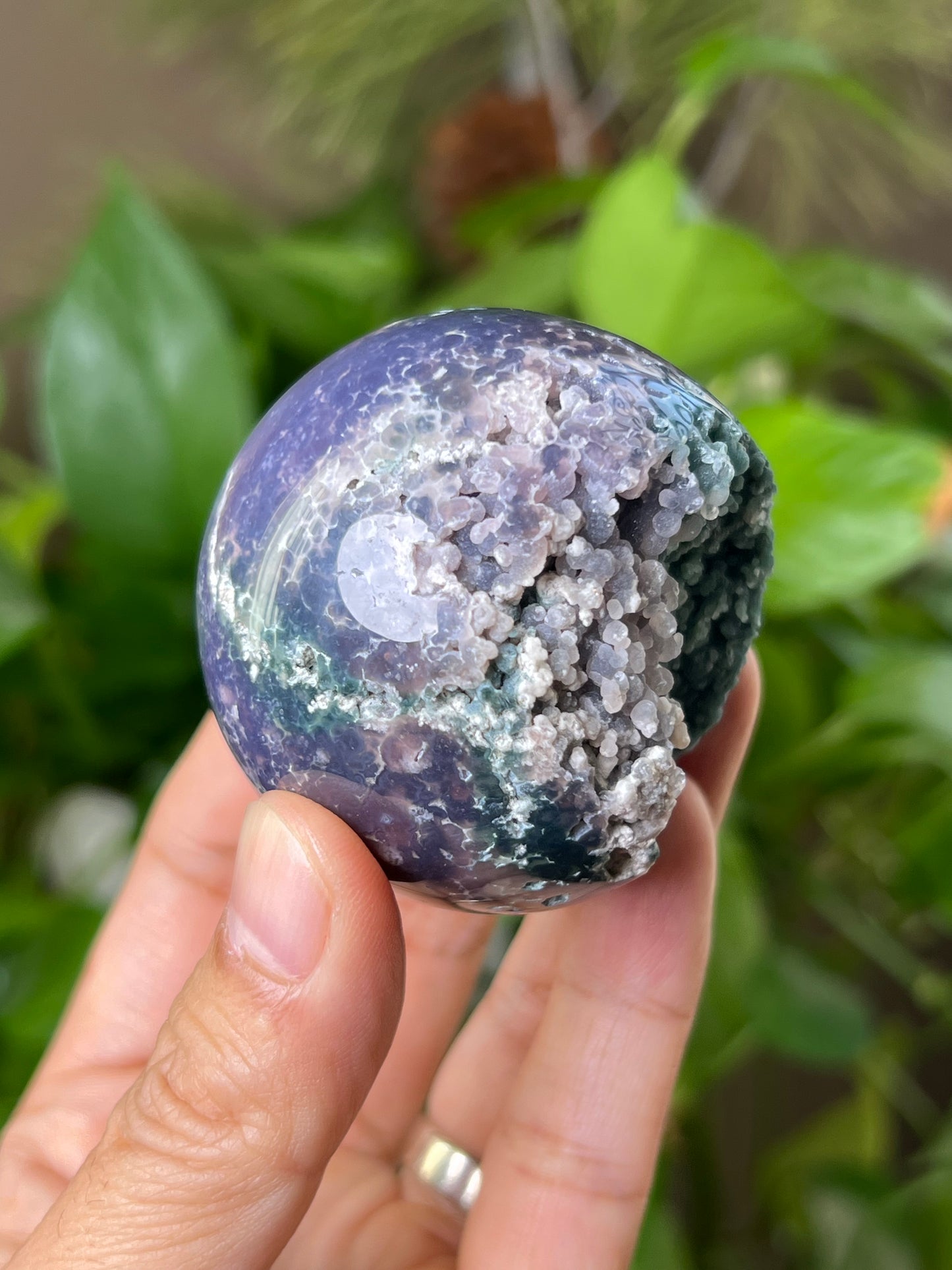 Grape Agate Sphere