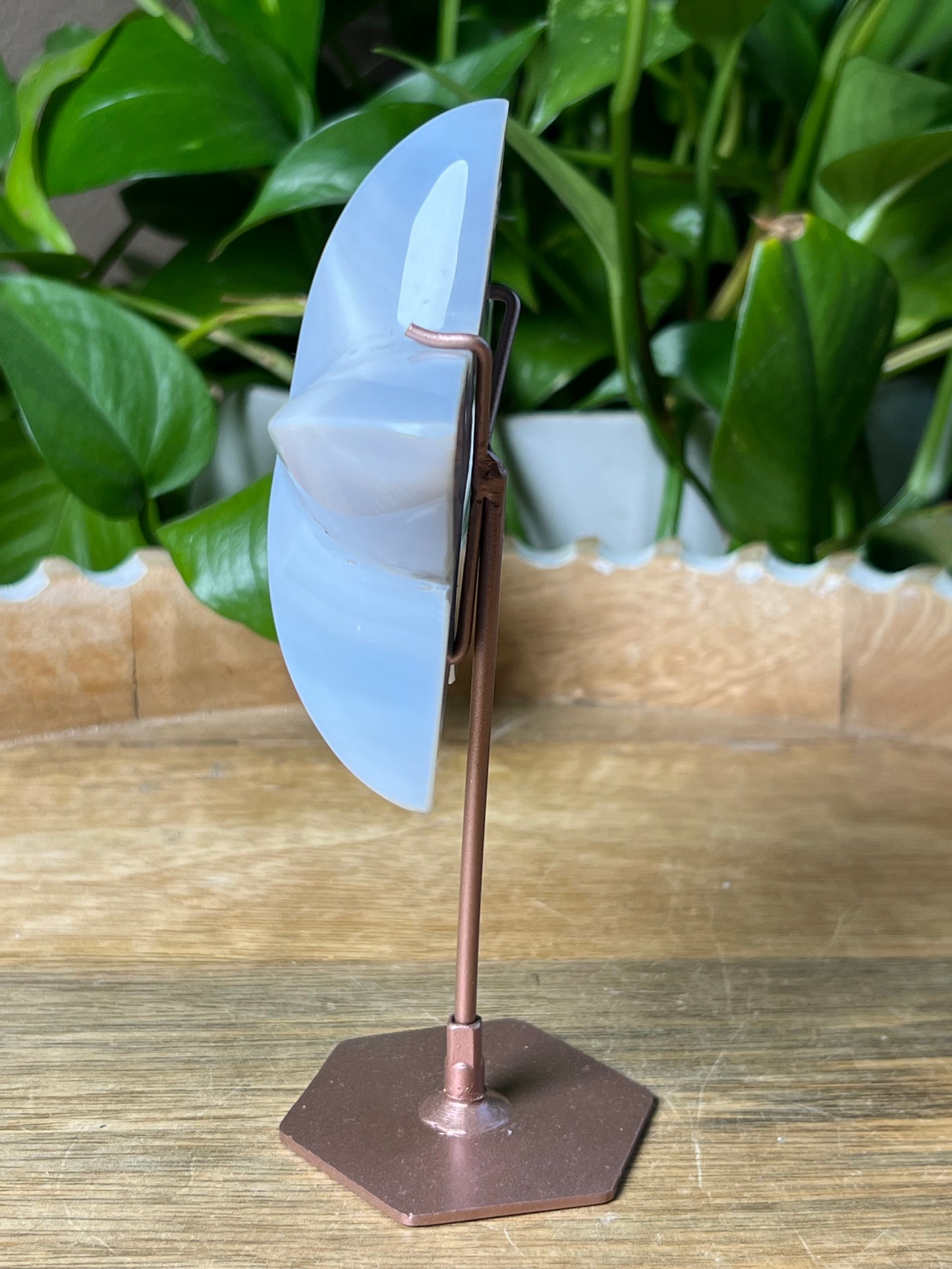 Blue Grey Lace Agate Star