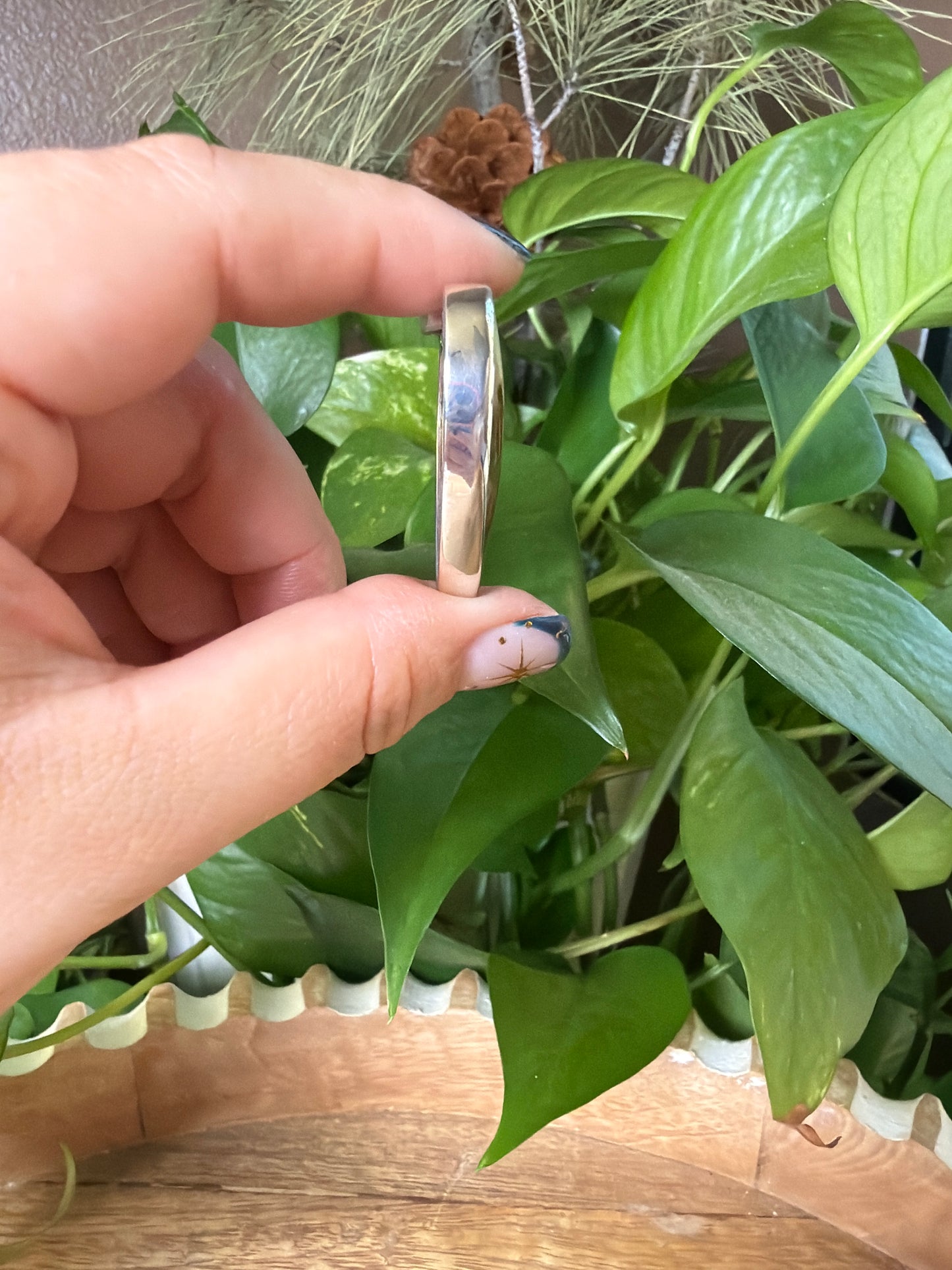 Scenic Moss Agate Heart Pendant
