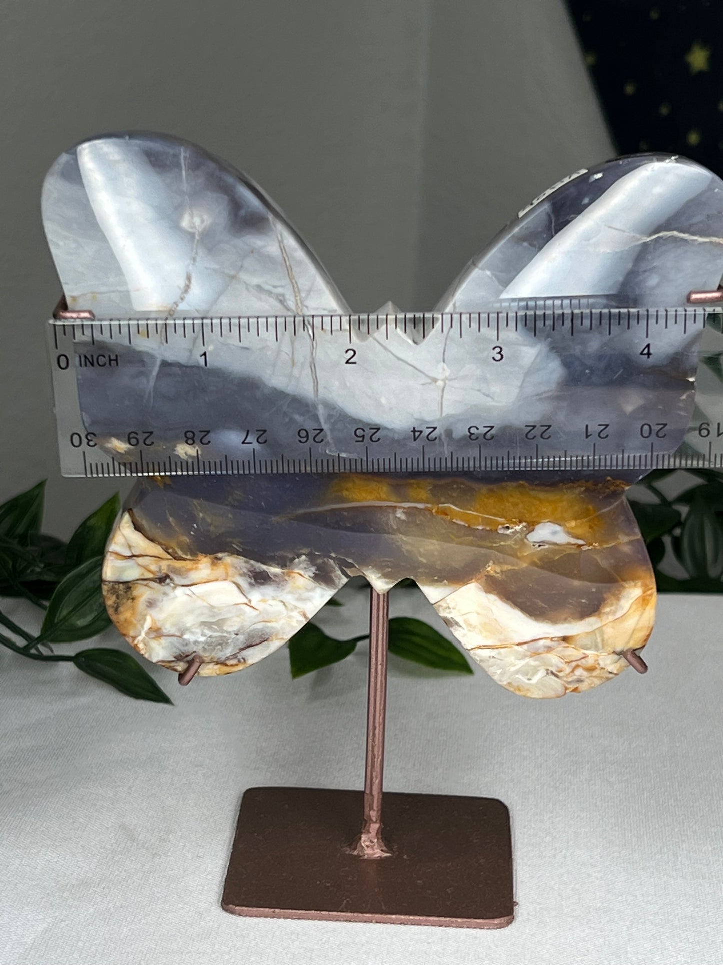 Purple Chalcedony Butterfly