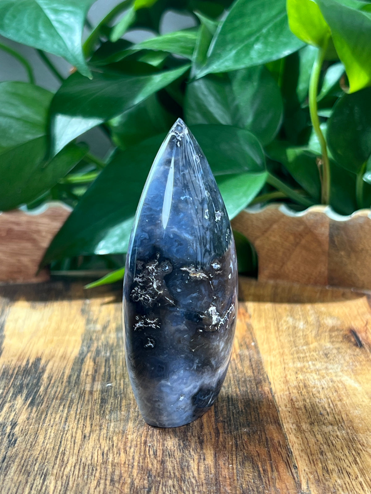 Blue Plume Agate Flame: NB