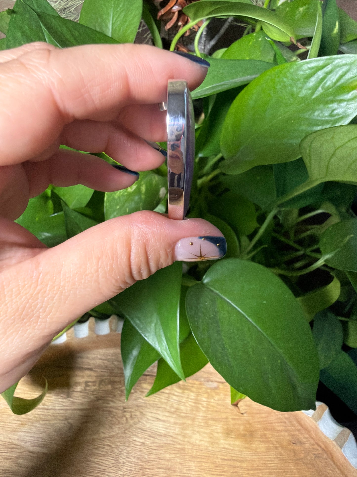 Purple Chalcedony Heart Pendant