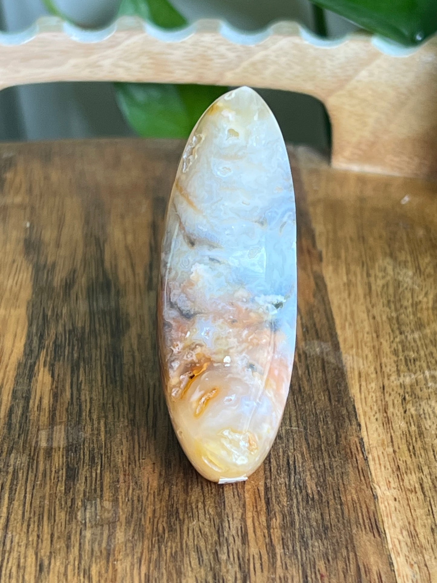Rainbow Plume Agate Moon C