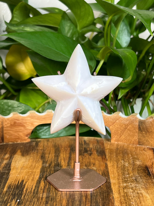 White Plume Agate Stars