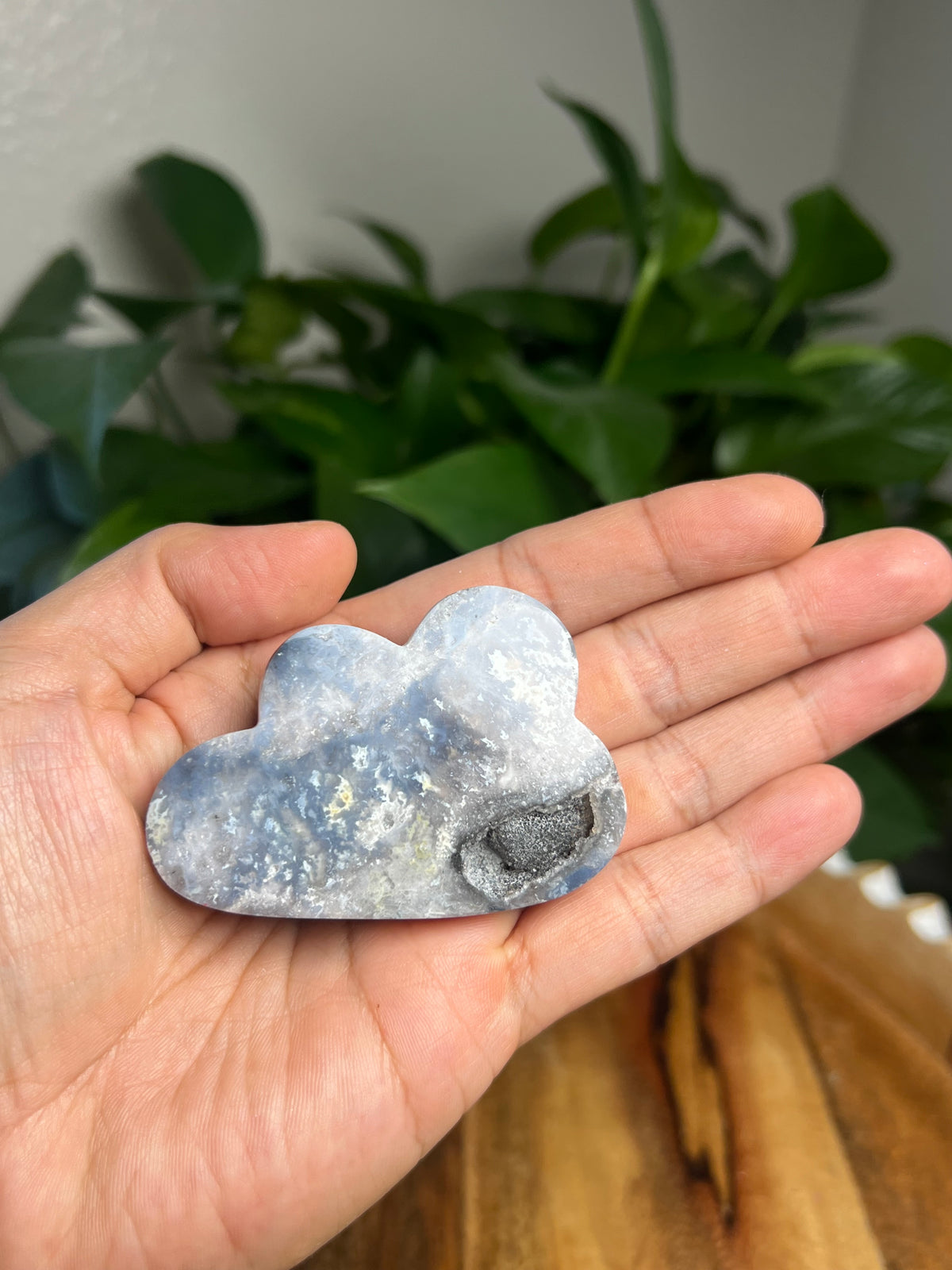 Blue Plume Agate Mini Cloud: PE