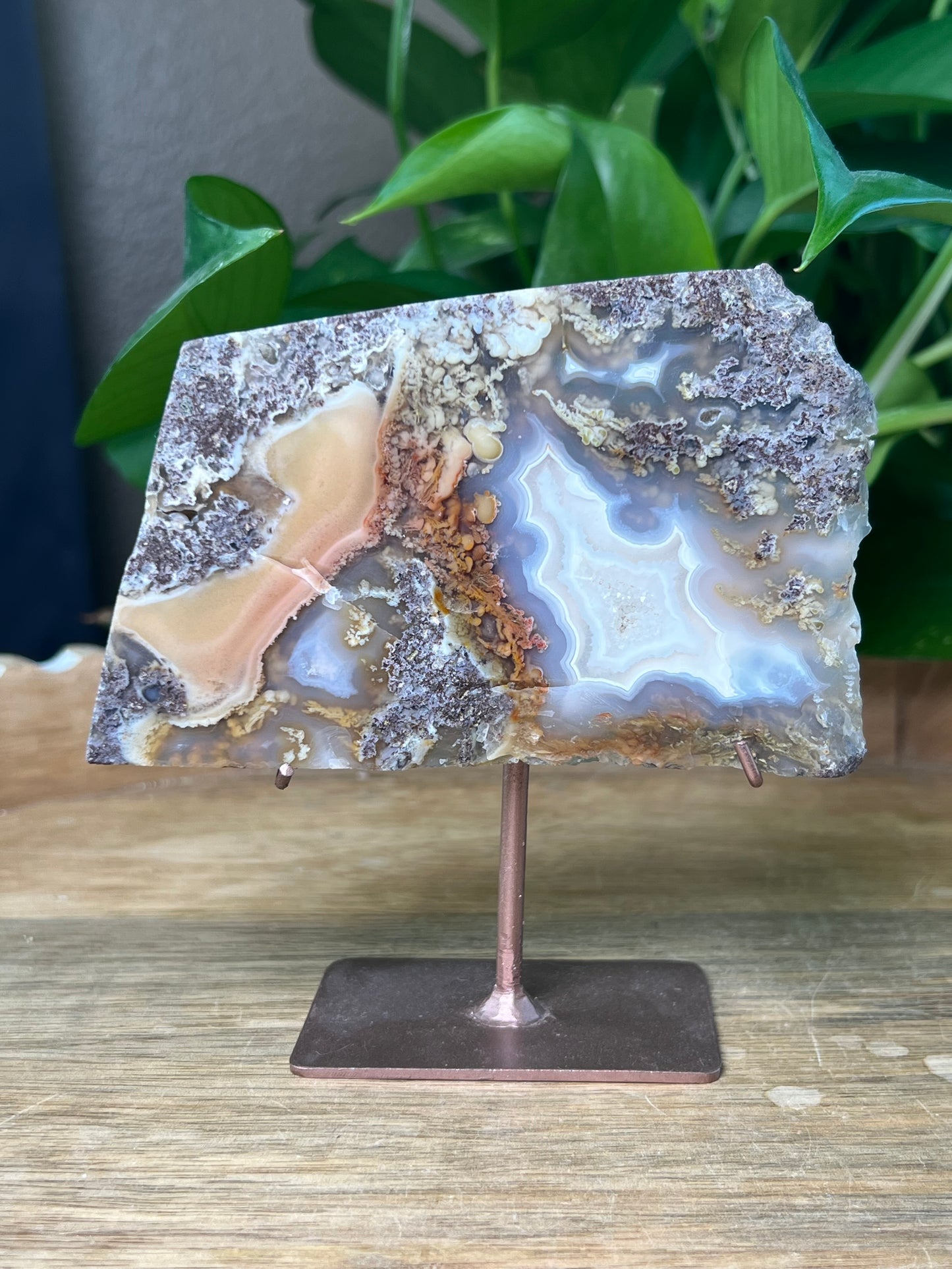 Scenic Moss Agate Slab