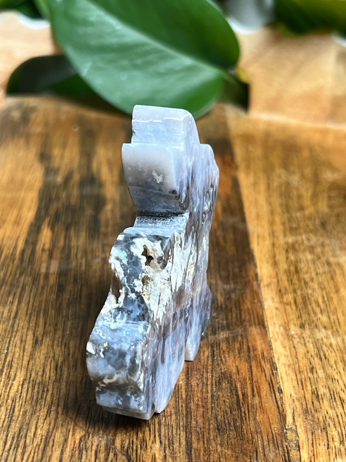 Blue Plume Agate Bunny: PE
