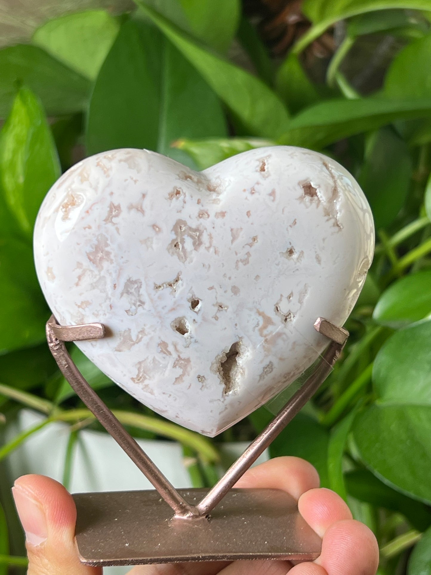 Pink Carnelian Heart
