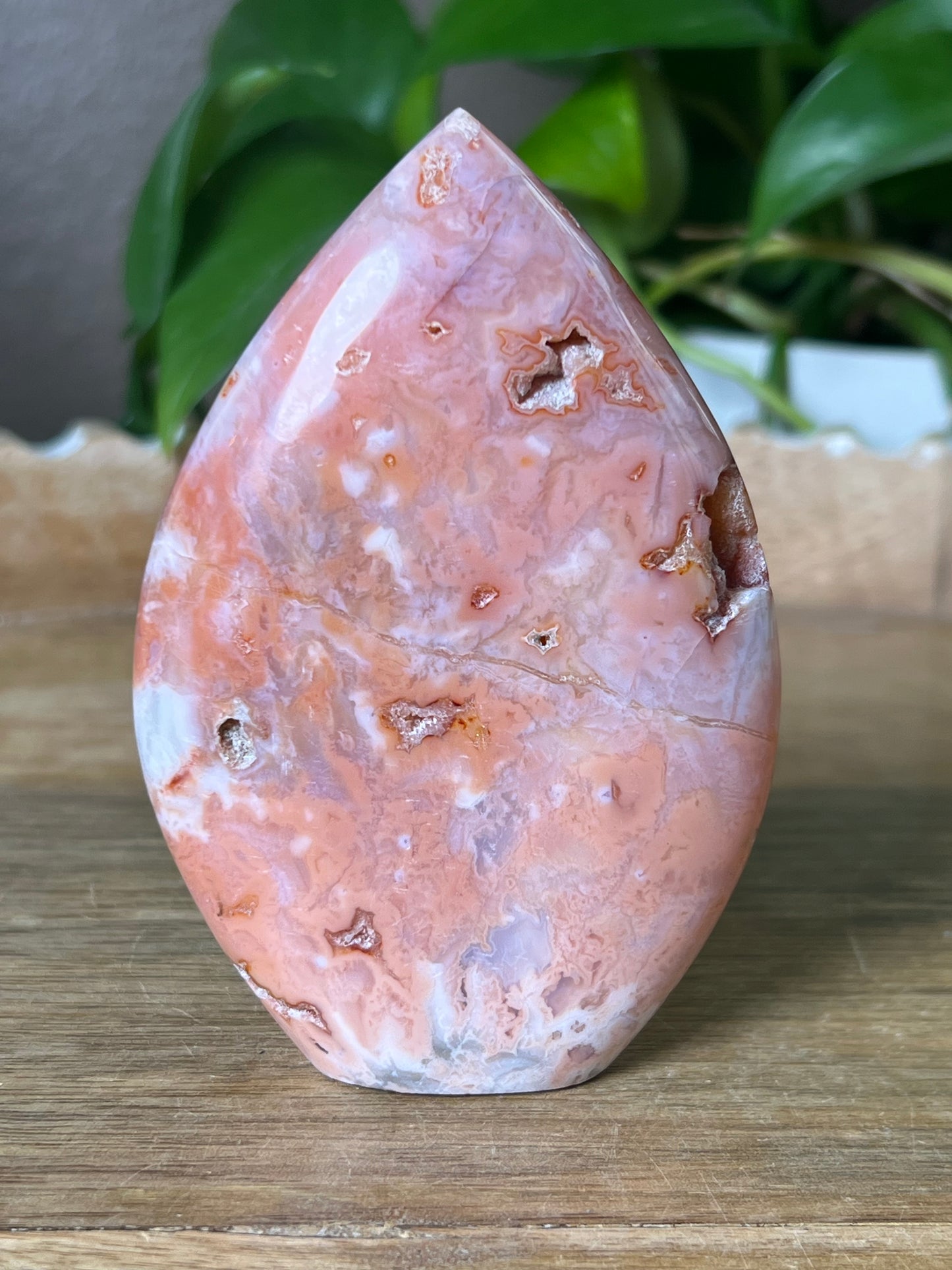 Pink Carnelian Flame