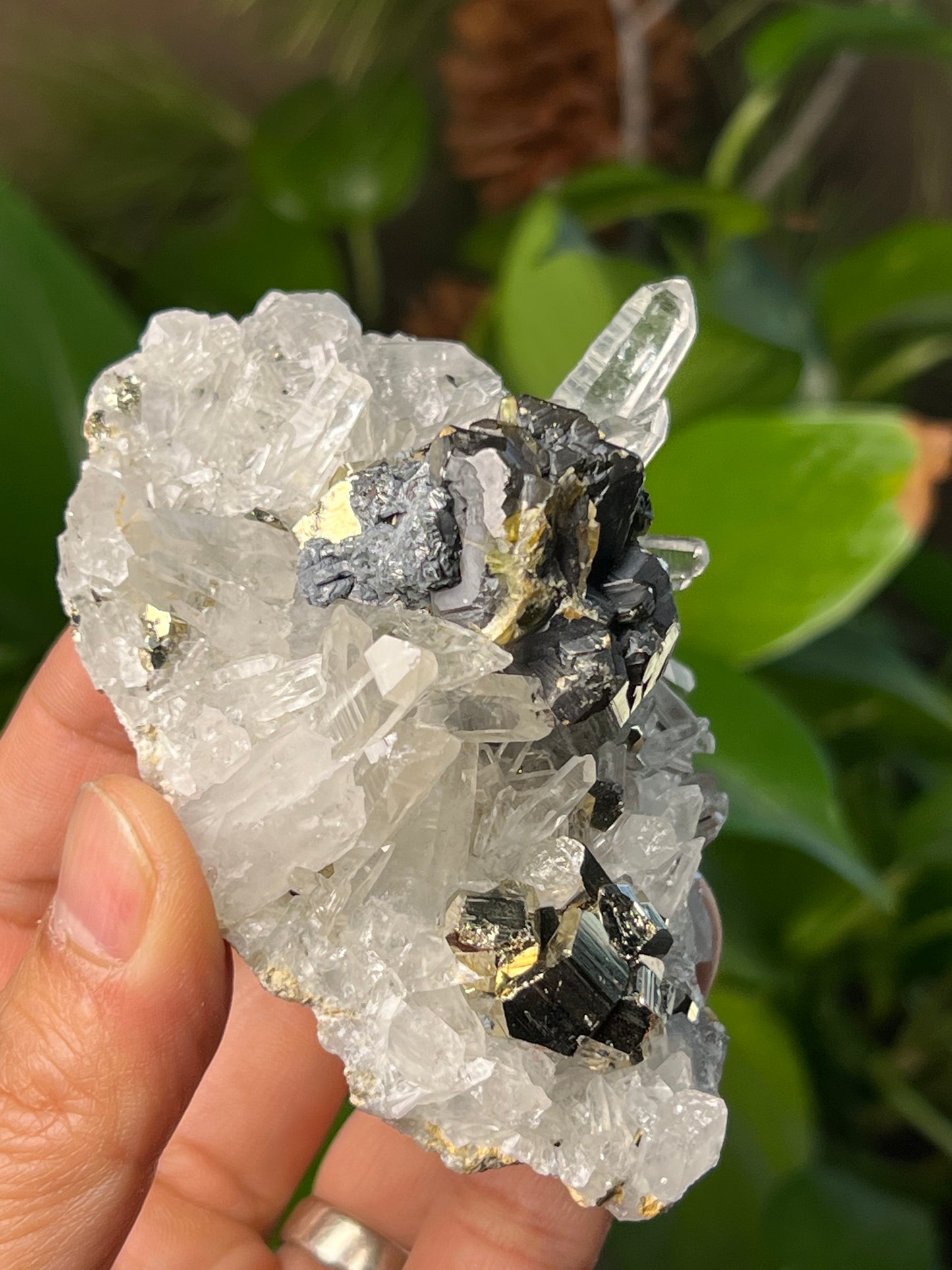 Rainbow Pyrite Quartz