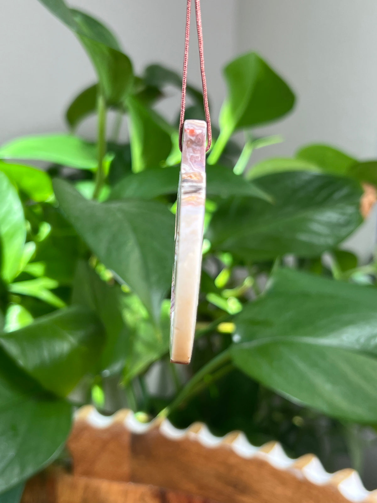 Crazy Lace Agate Ornament Pumpkin:  PA