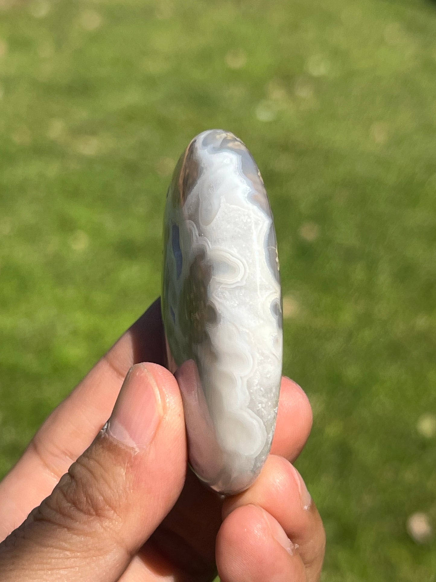 Scenic Moss Agate Palmstone RY