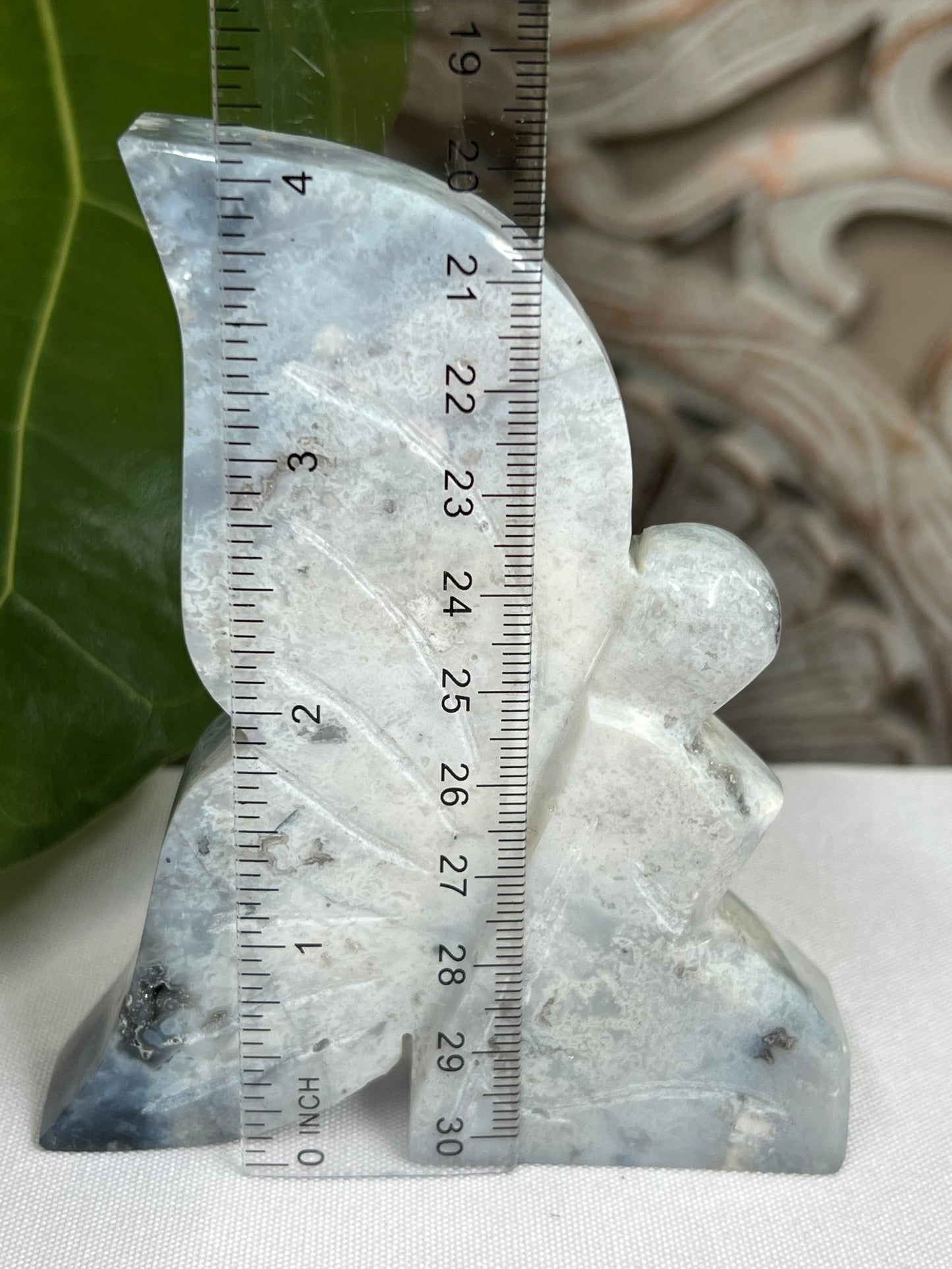 Blue Plume Agate Fairy