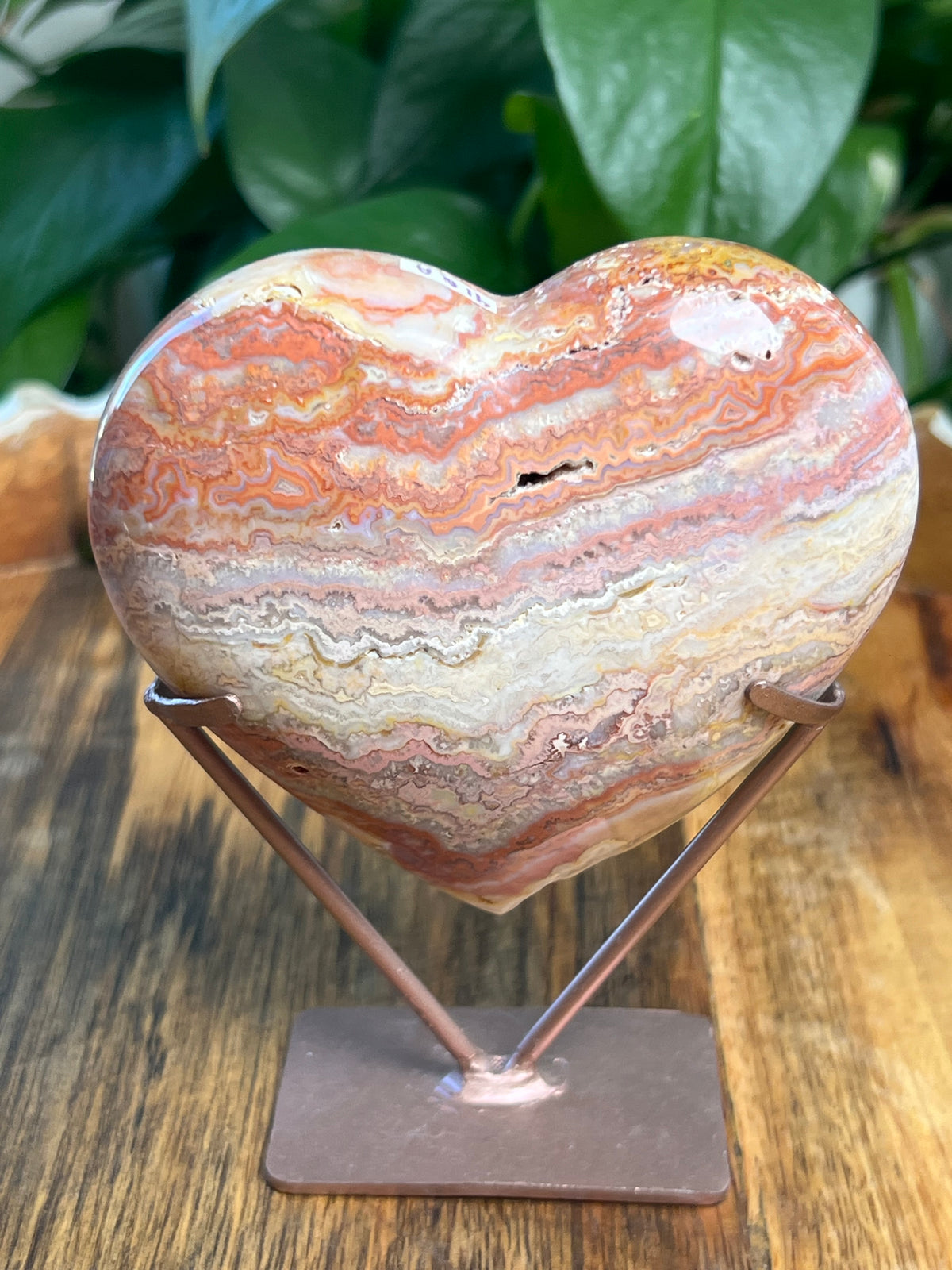 Crazy Lace Agate Heart: QA