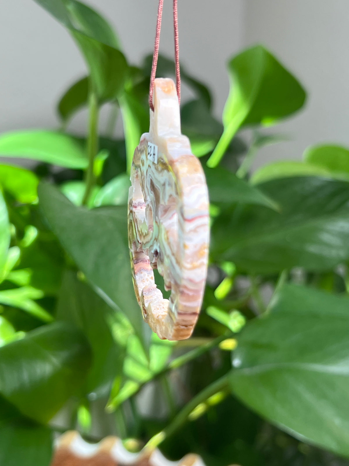 Crazy Lace Agate Ornament Pumpkin:  A
