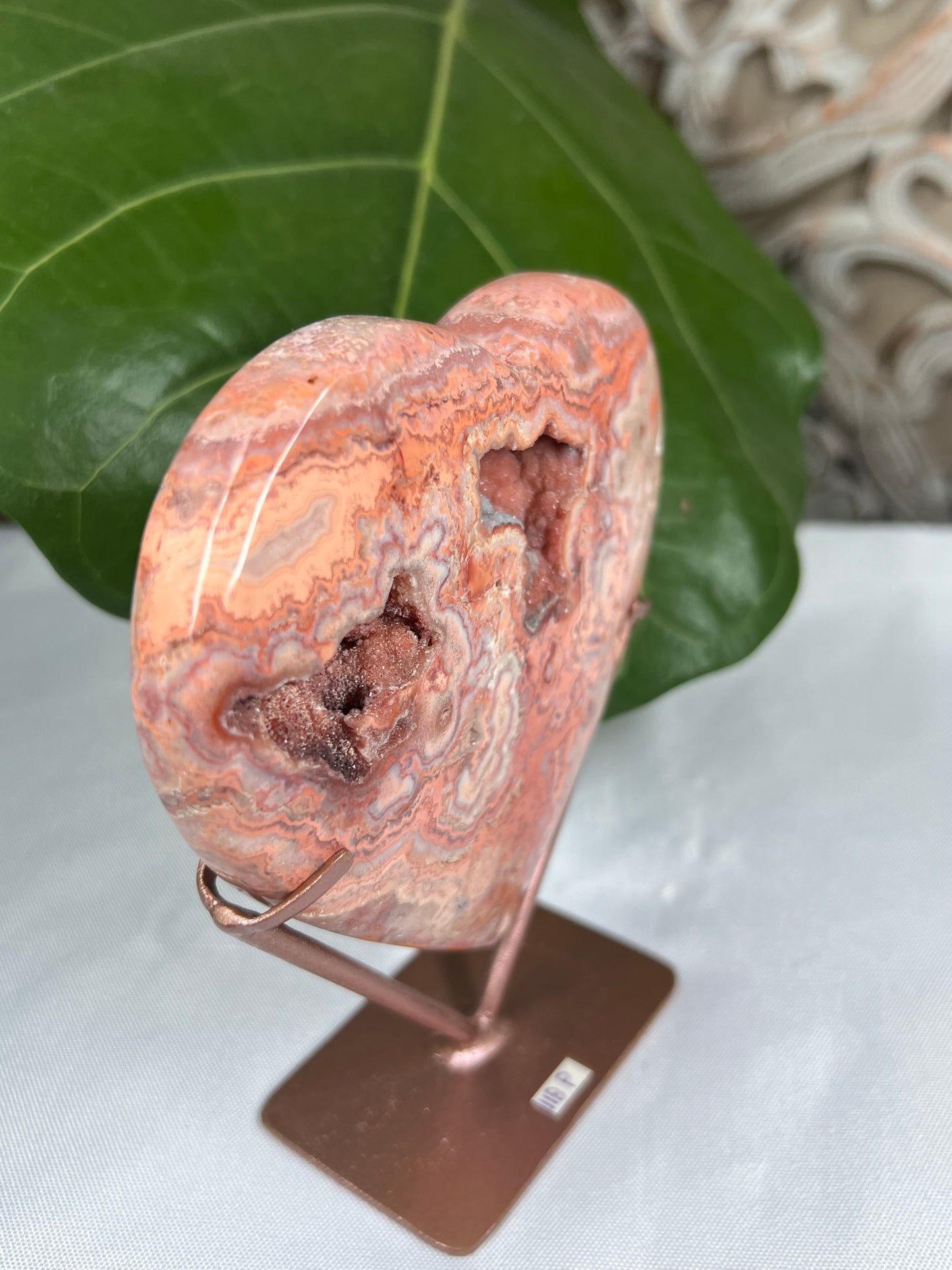 Crazy Lace Agate Heart