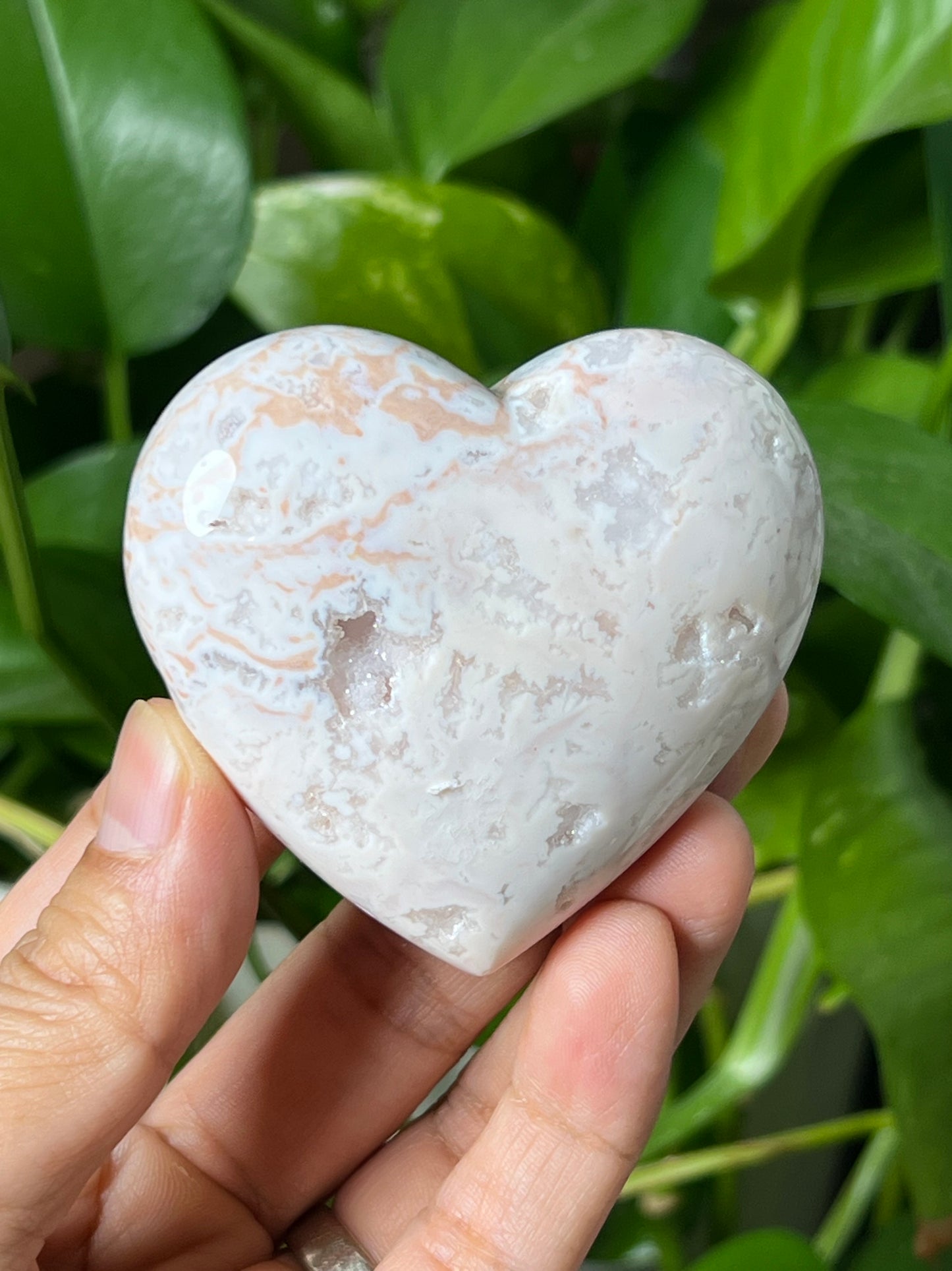 Pink Carnelian Heart