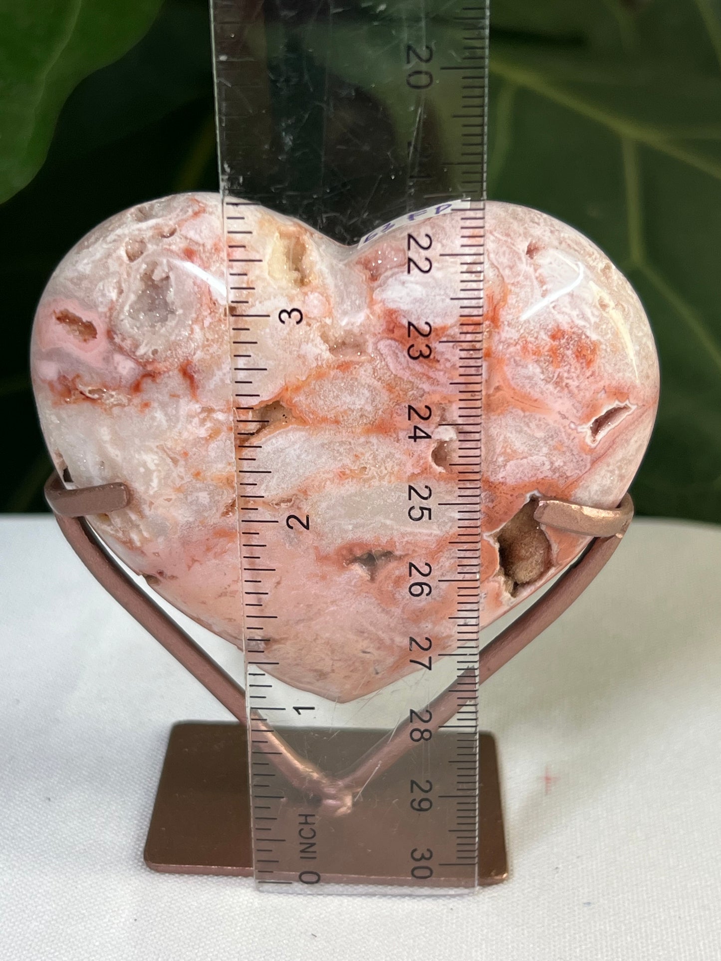 Pink Carnelian Heart