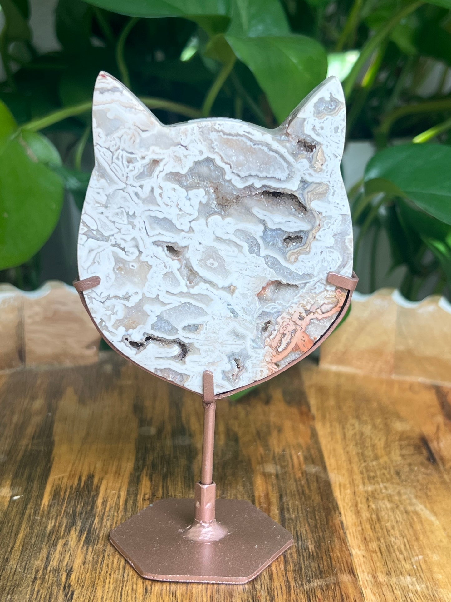 Tube Agate Cat Head: NE