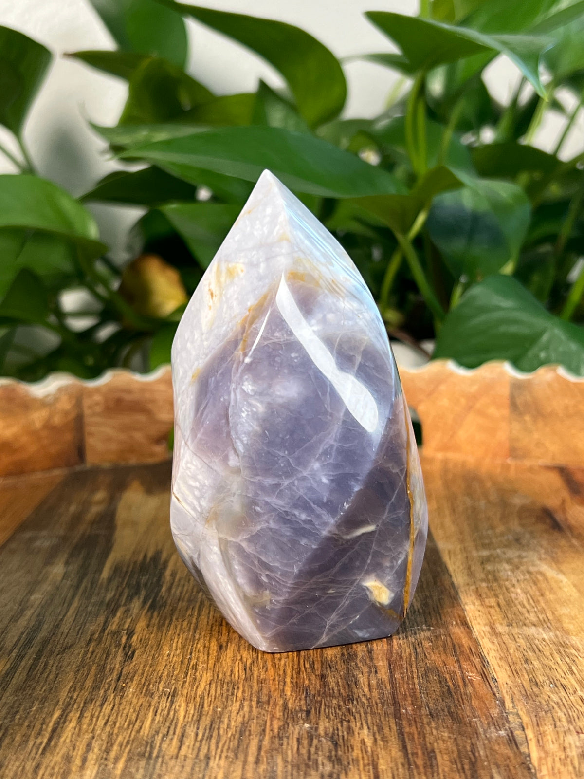 Purple Chalcedony Flame: Bi