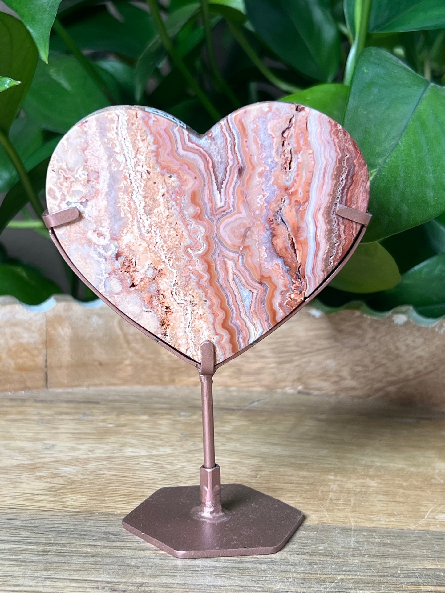 Crazy Lace Agate Heart