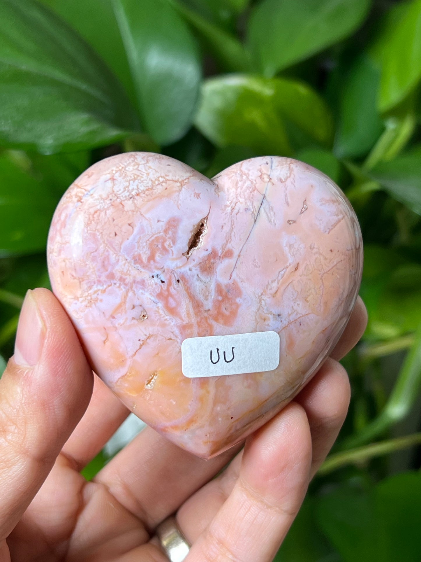 Pink Carnelian Heart
