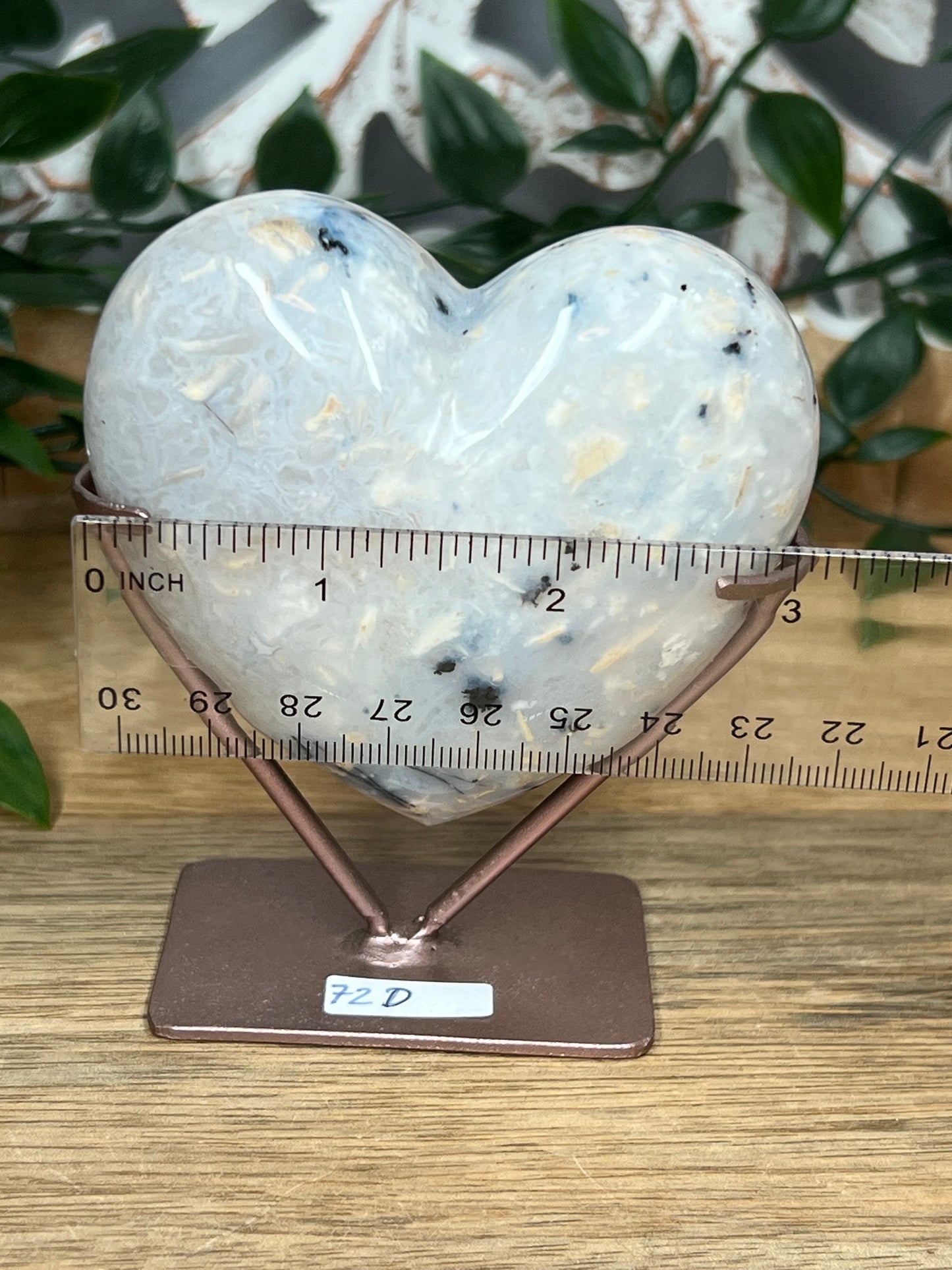 Dendritic Tiger Agate Heart