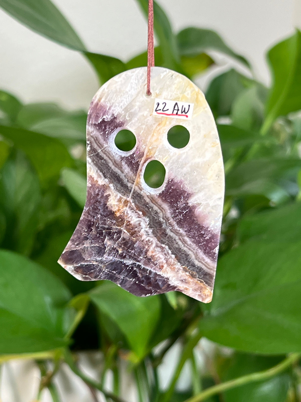 Indonesian Amethyst Ghost Ornaments