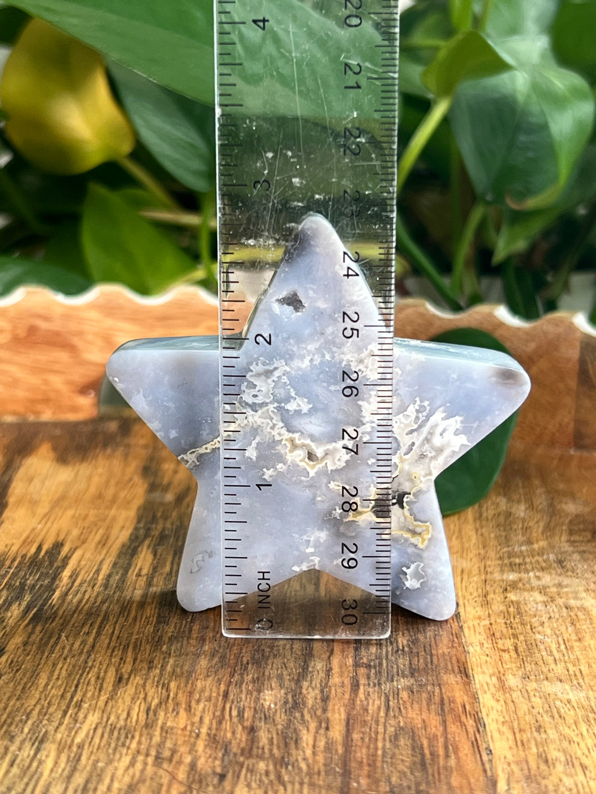 Blue Plume Agate Stars