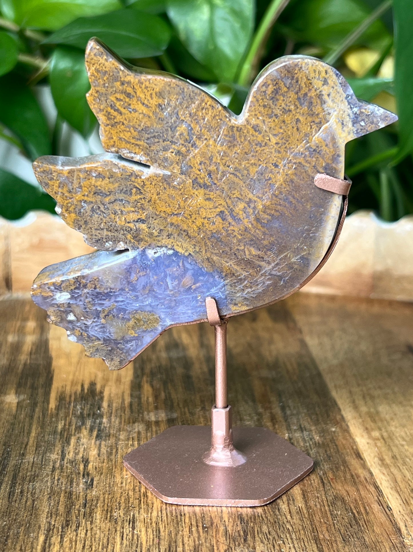 Gold Moss In Purple Chalcedony