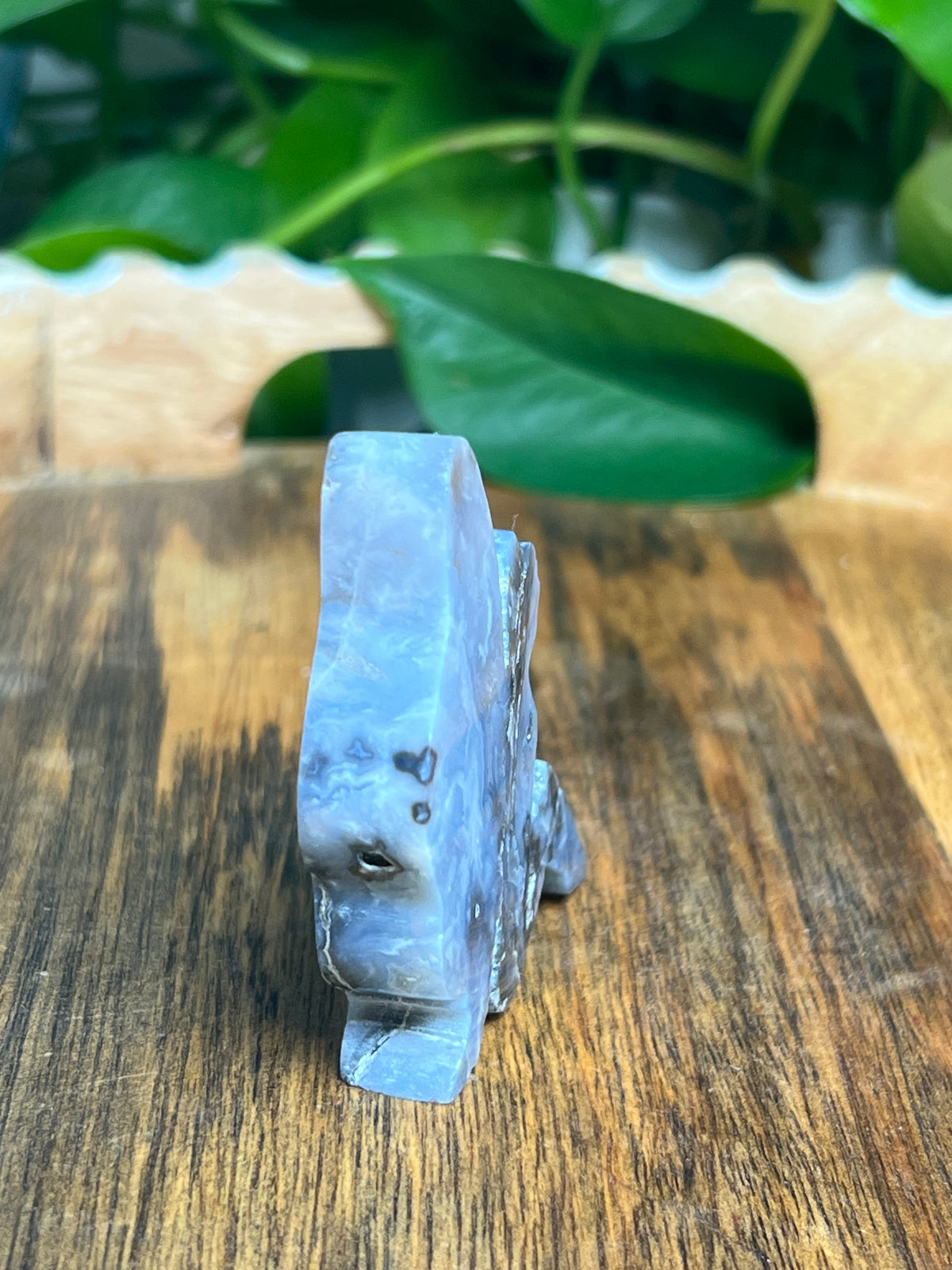 Blue Plume Agate Pixie Fairy: PS