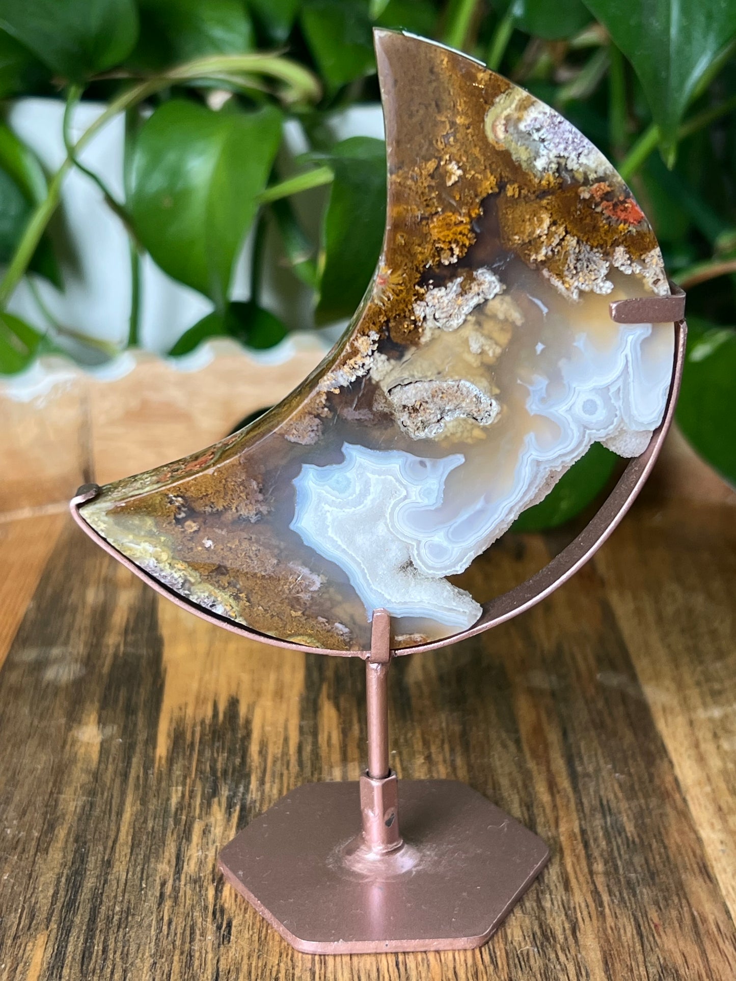 Scenic Moss Agate Moon