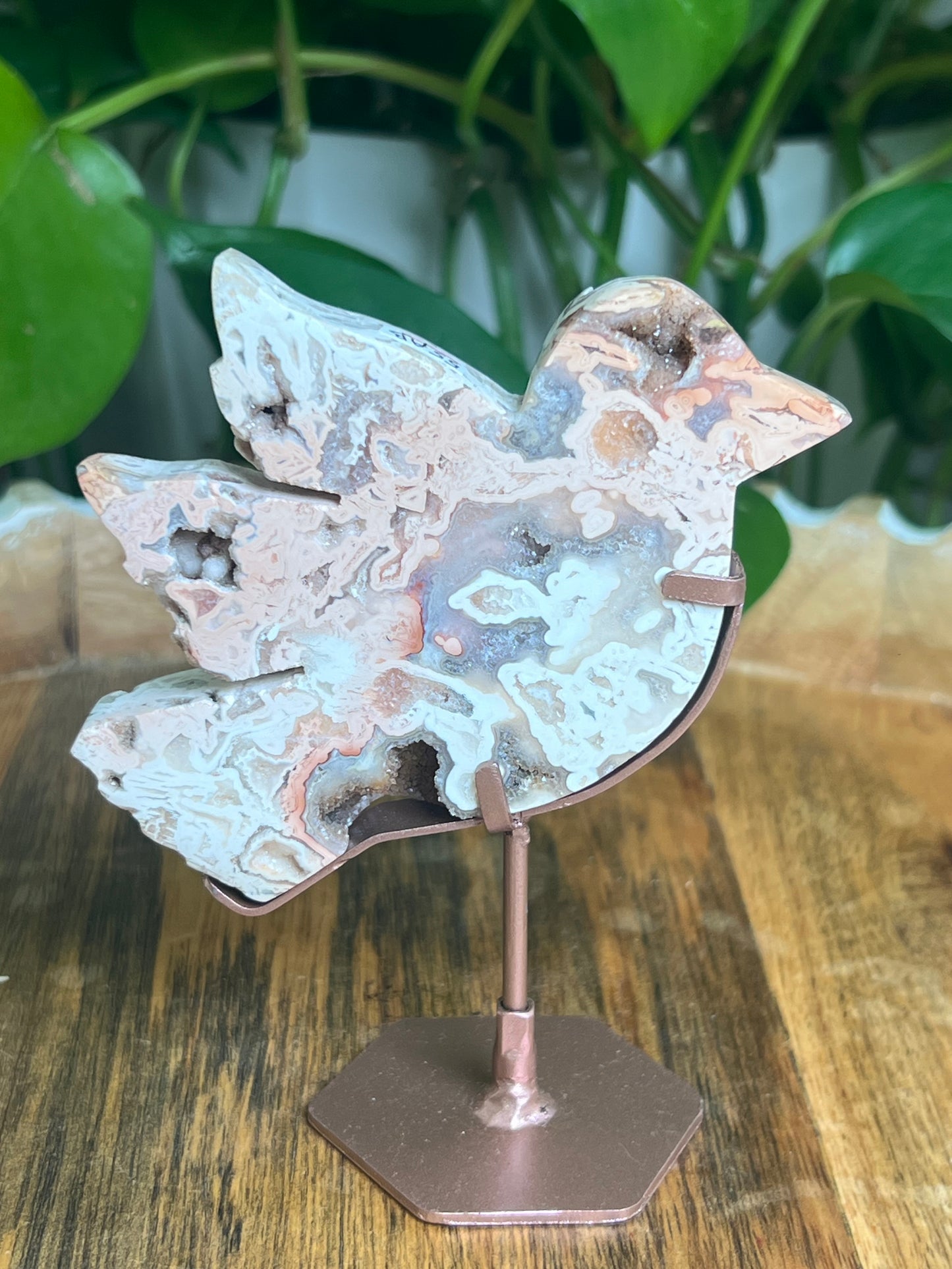 Tube Agate Bird: AB