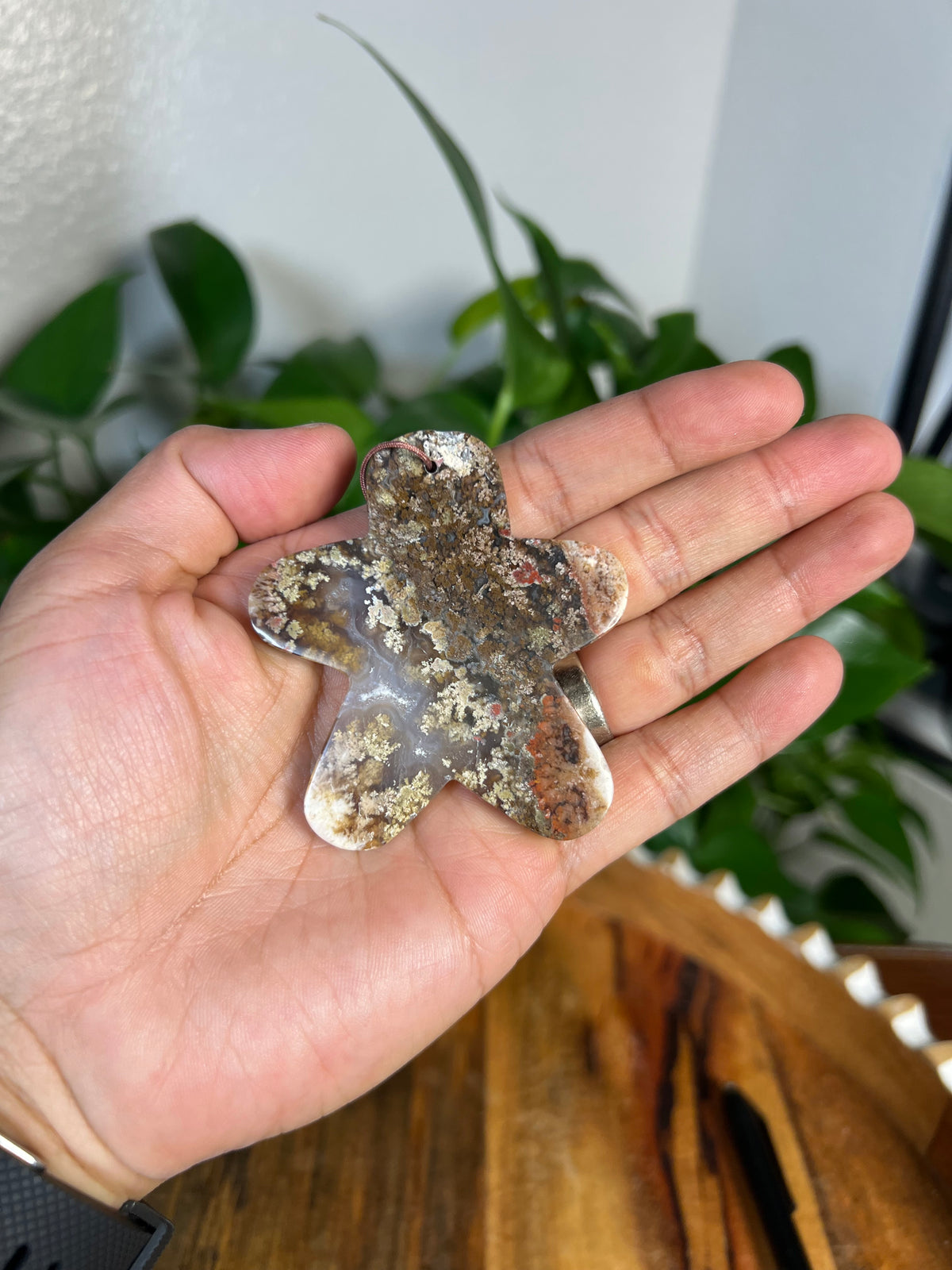 Scenic Moss Agate Gingerbread Ornaments