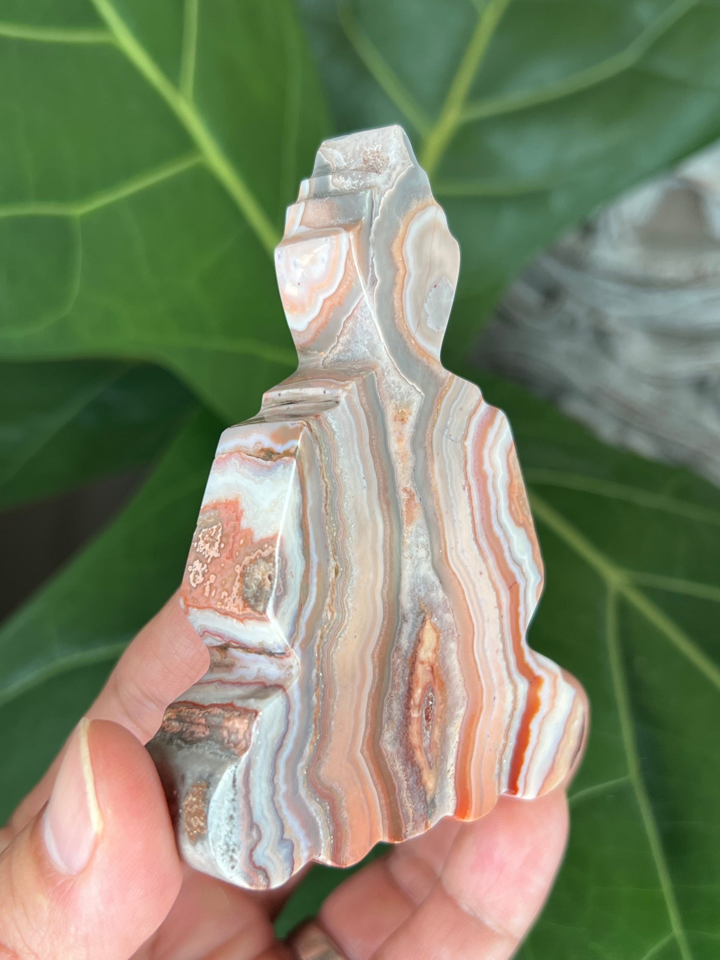 Crazy Lace Agate Buddha