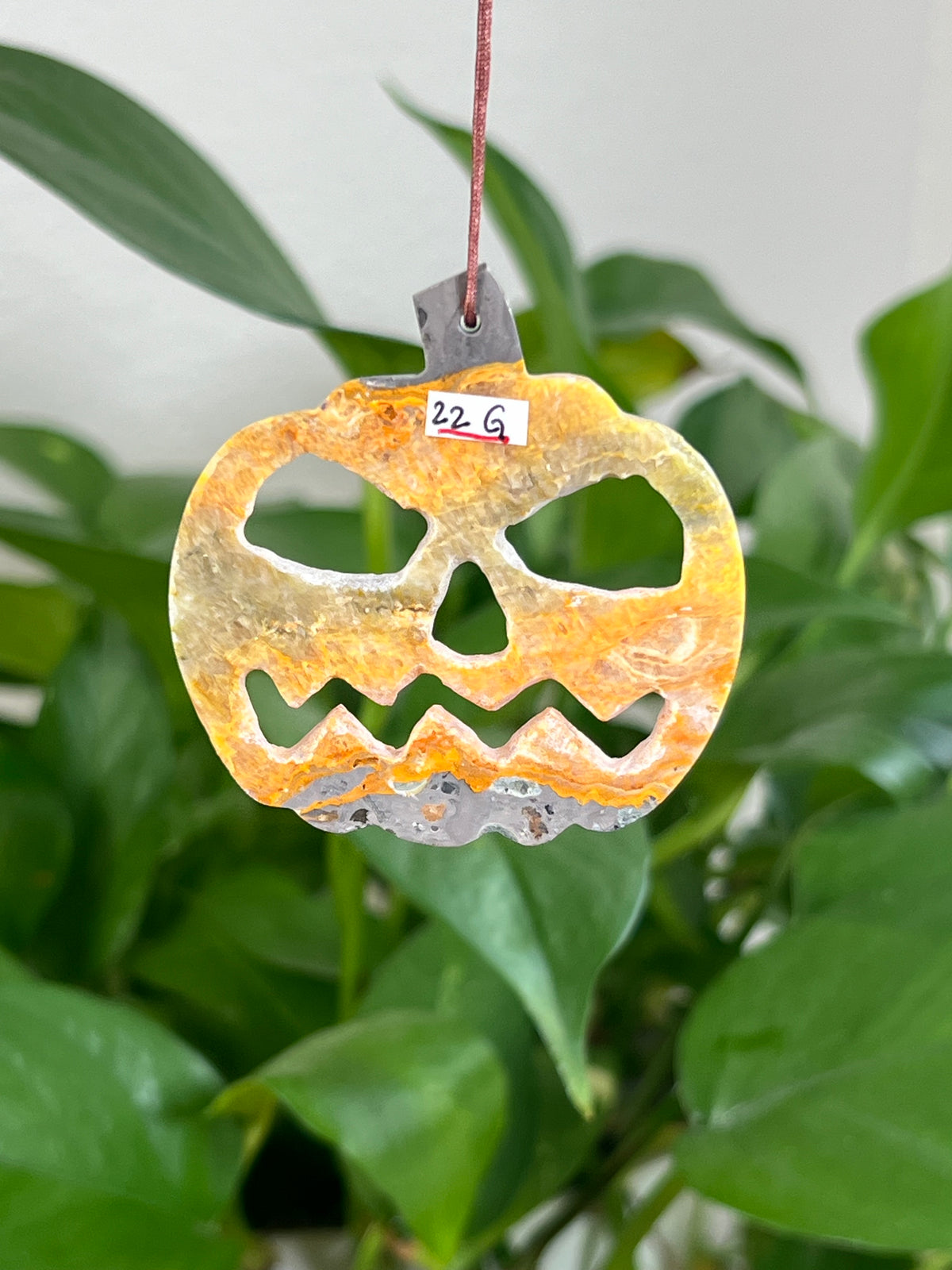 Bumblebee Jasper Jack-O-Lantern Ornaments